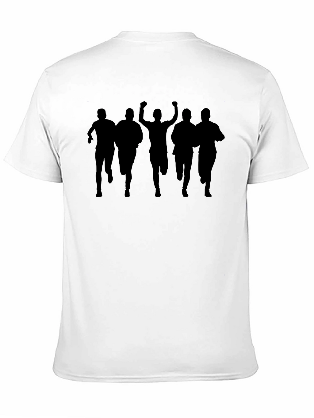 Black Silhouette Runners Graphic Tee