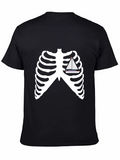 Skeleton Ribcage Boat Graphic Tee