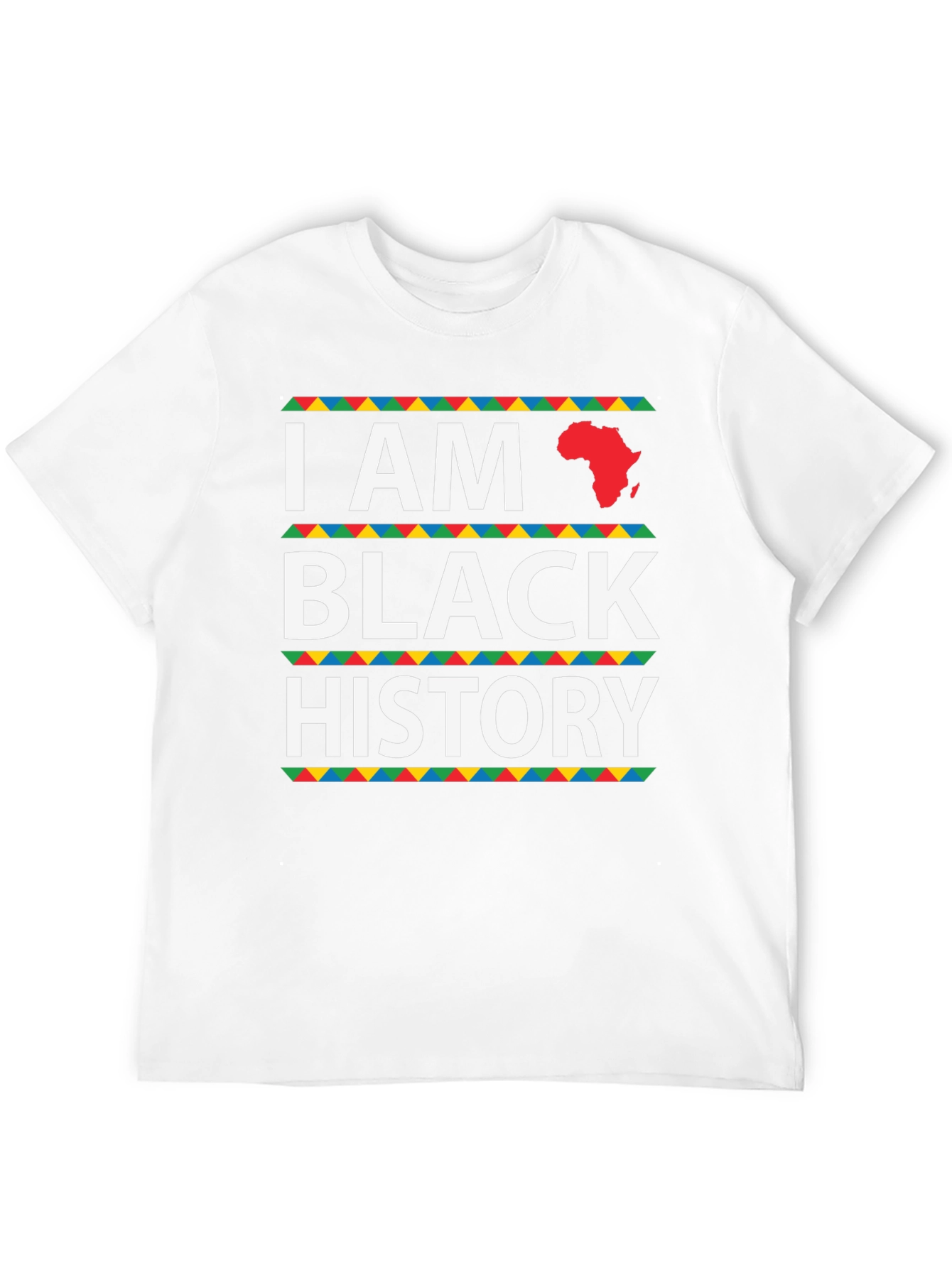 Black History T-Shirt - I AM - Africa Map