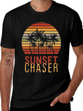 Sunset Chaser Palm Tree Graphic Tee