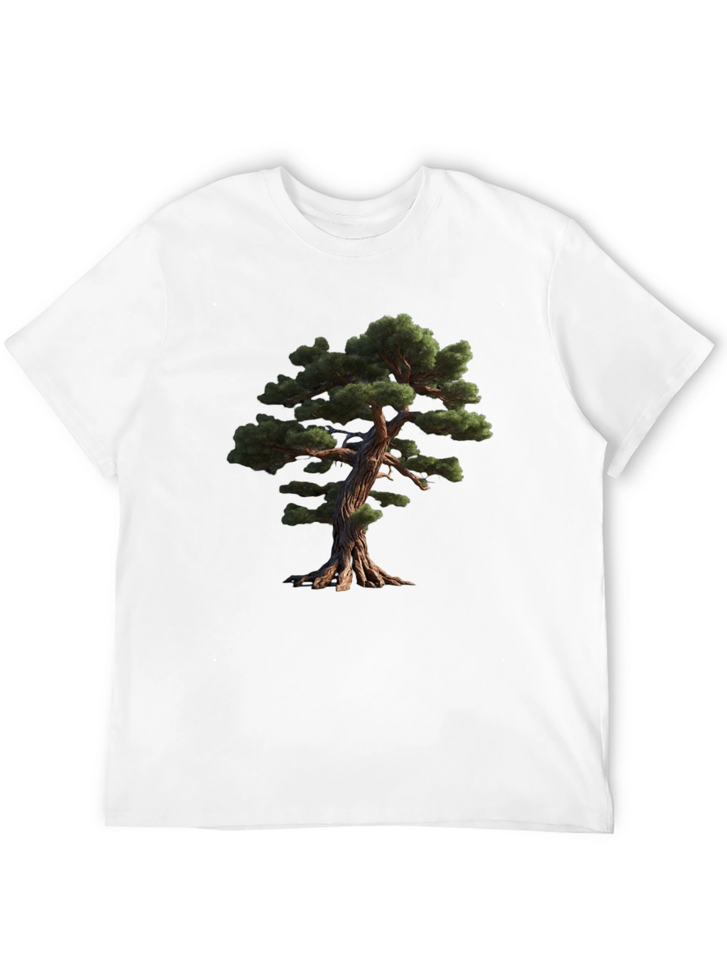Bonsai Tree Graphic Black T-Shirt