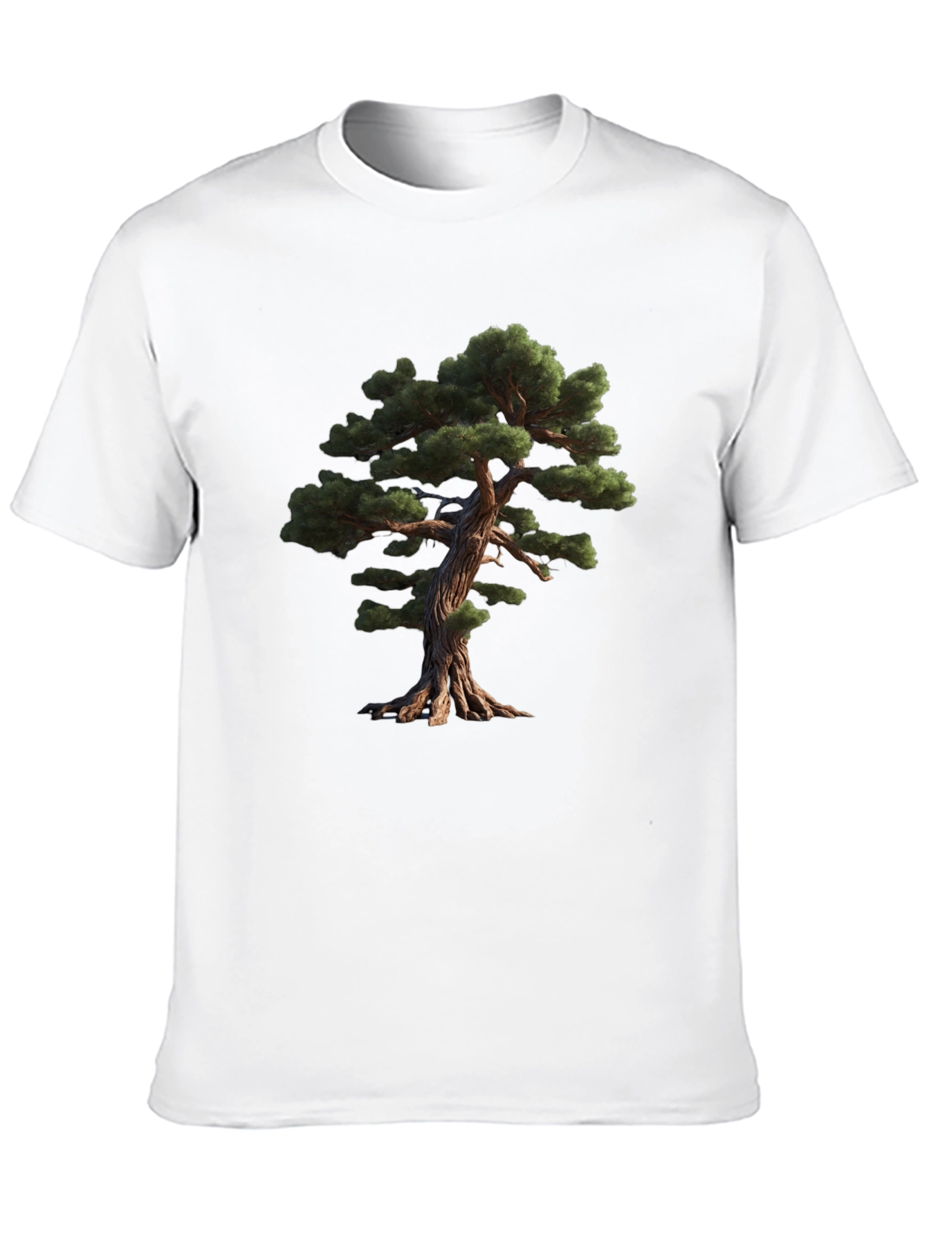 Bonsai Tree Graphic Black T-Shirt