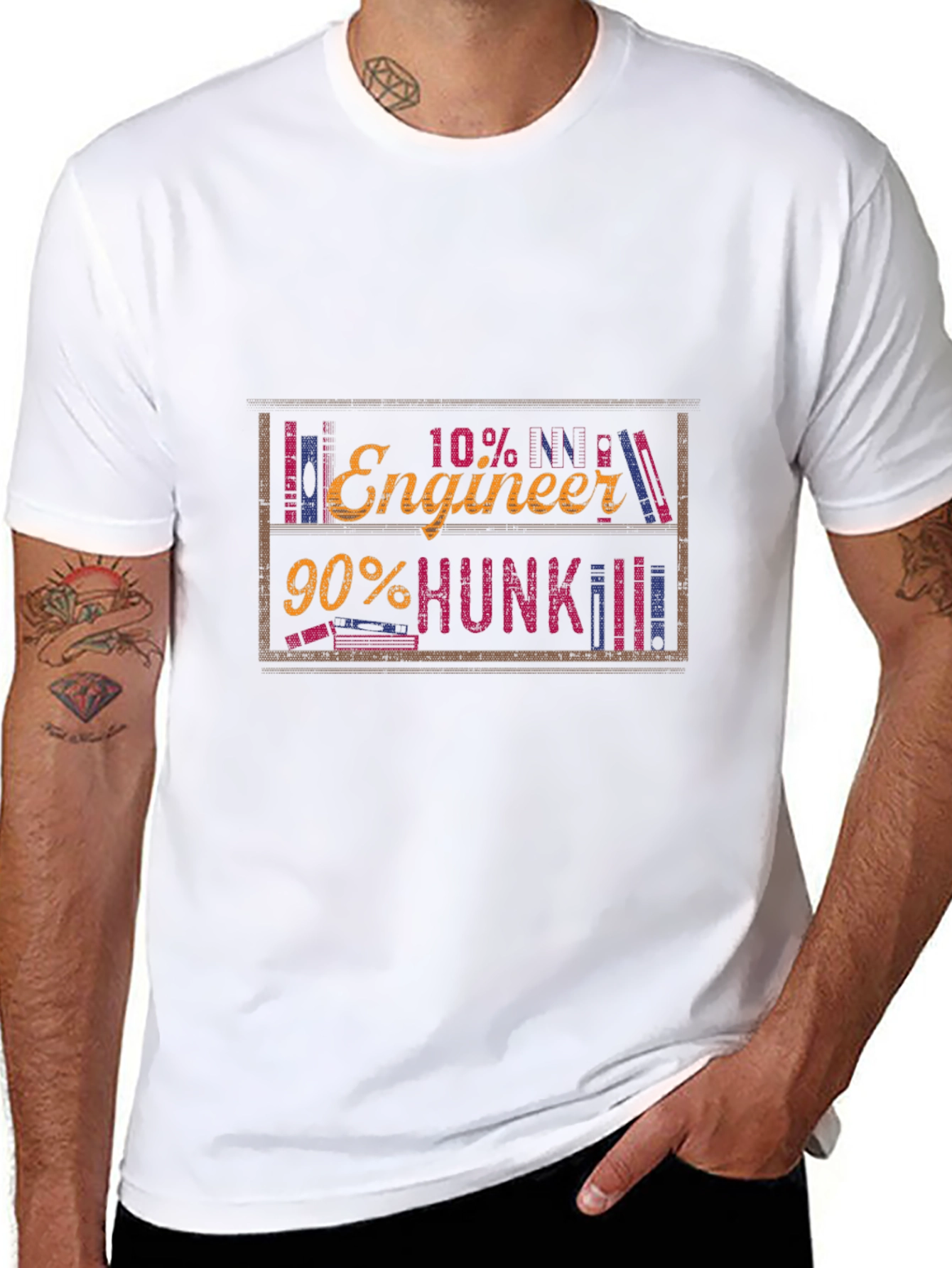 Engineer Hunk Funny Graphic Tee