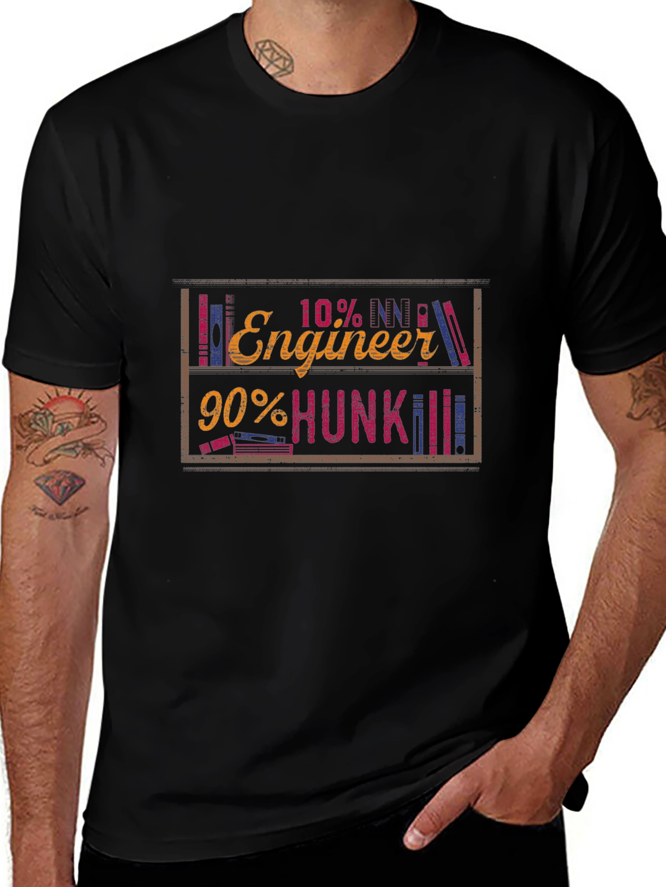 Engineer Hunk Funny Graphic Tee
