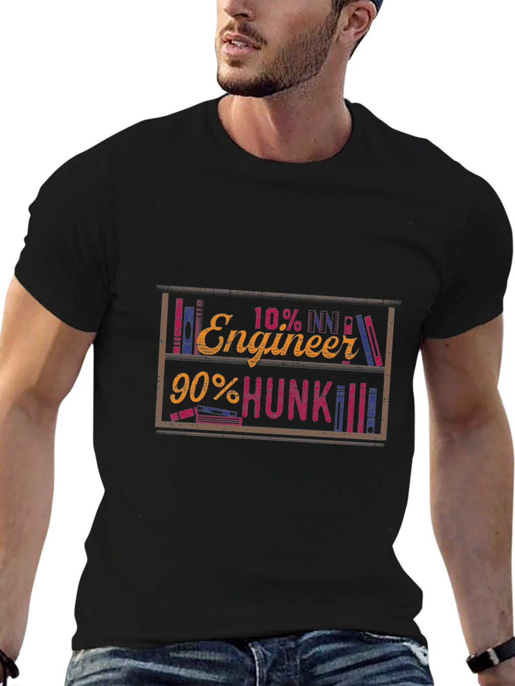 Engineer Hunk Funny Graphic Tee