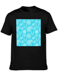 Paisley Pattern Mens Black T-Shirt