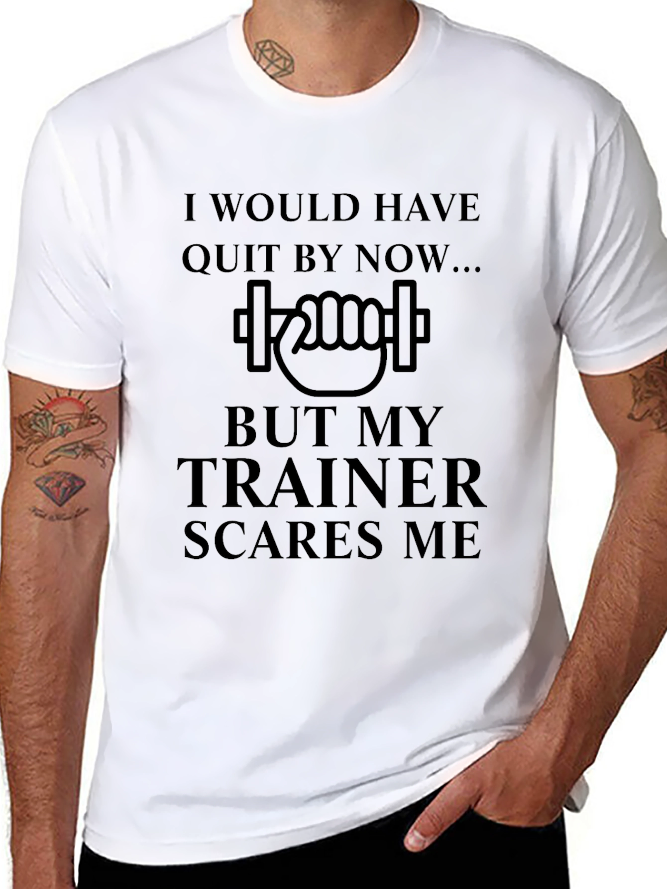Trainer Scares Me Funny Gym T-Shirt