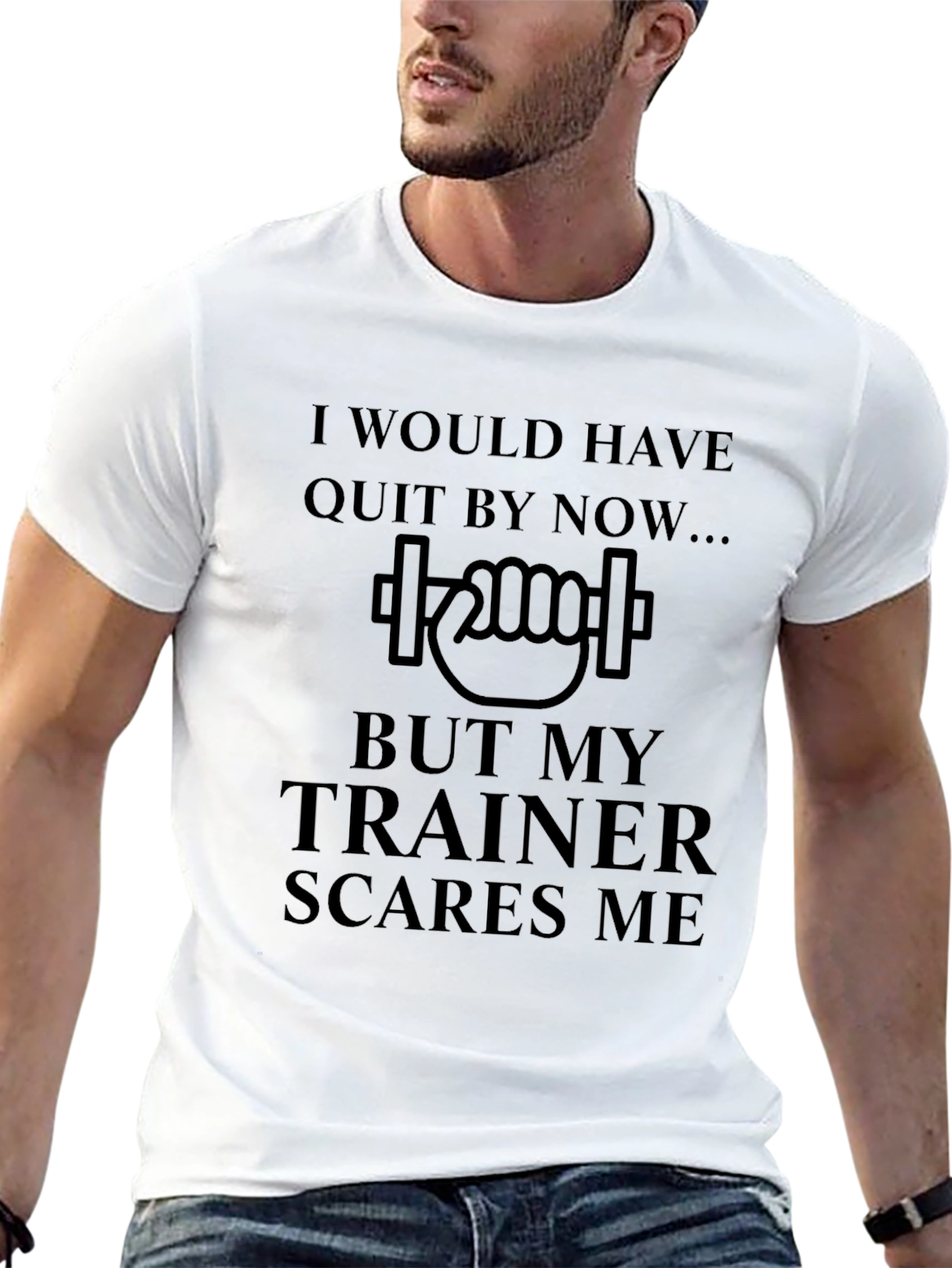 Trainer Scares Me Funny Gym T-Shirt