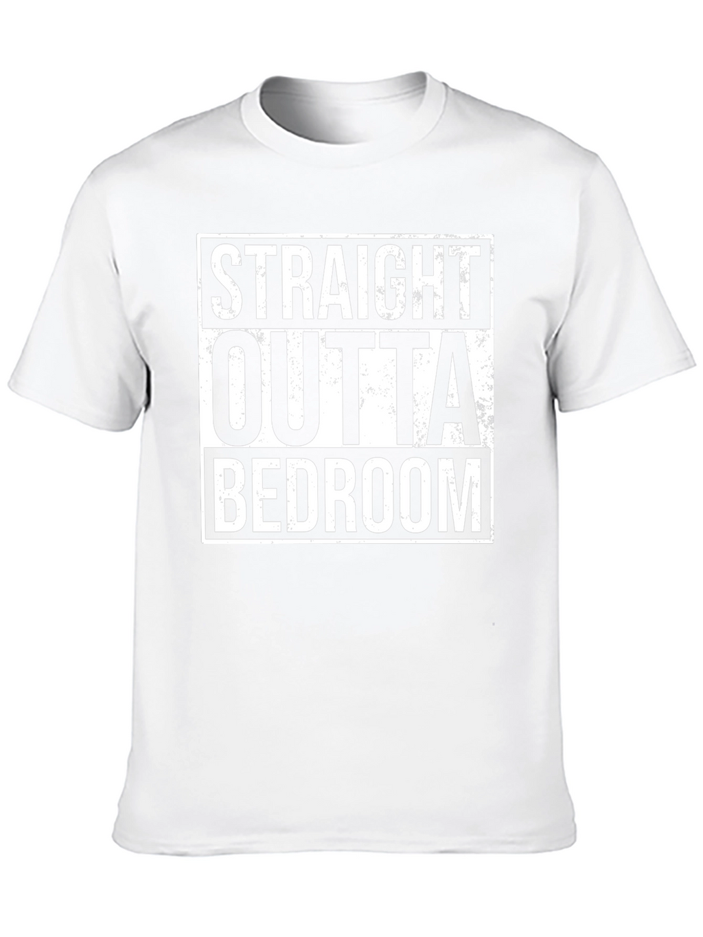 Straight Outta Bedroom Black Graphic Tee