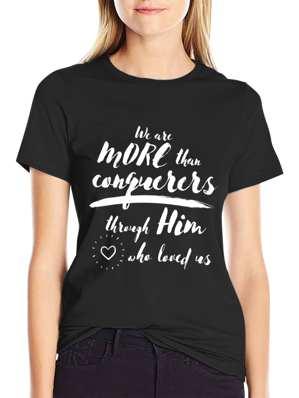 More Than Conquerors T-Shirt Christian Faith Tee