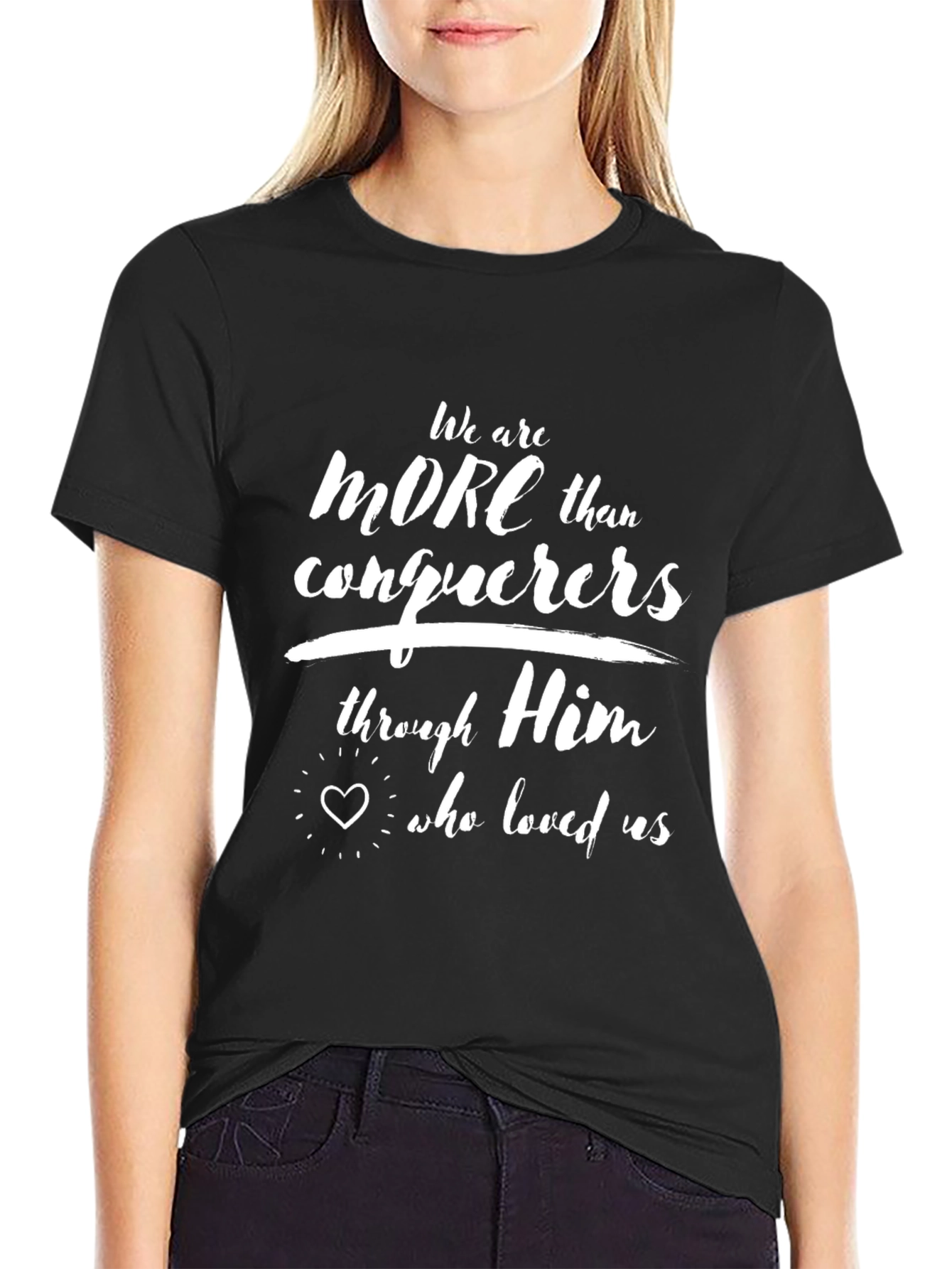 More Than Conquerors T-Shirt Christian Faith Tee