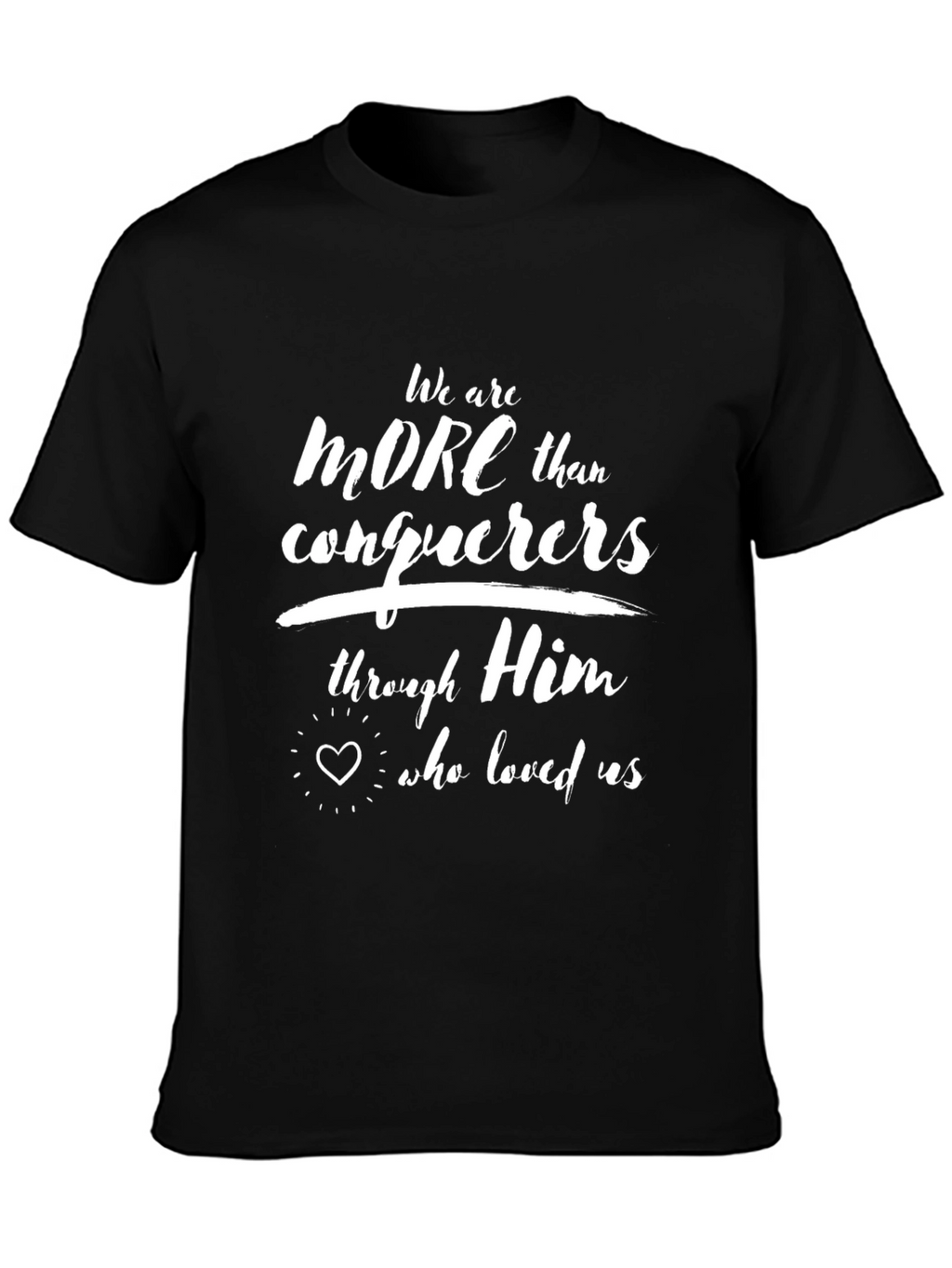 More Than Conquerors T-Shirt Christian Faith Tee