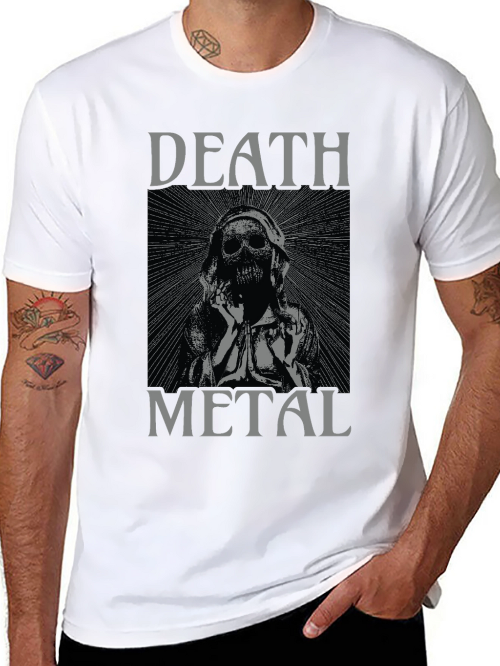 Death Metal Graphic Tee - Black Unisex T-Shirt