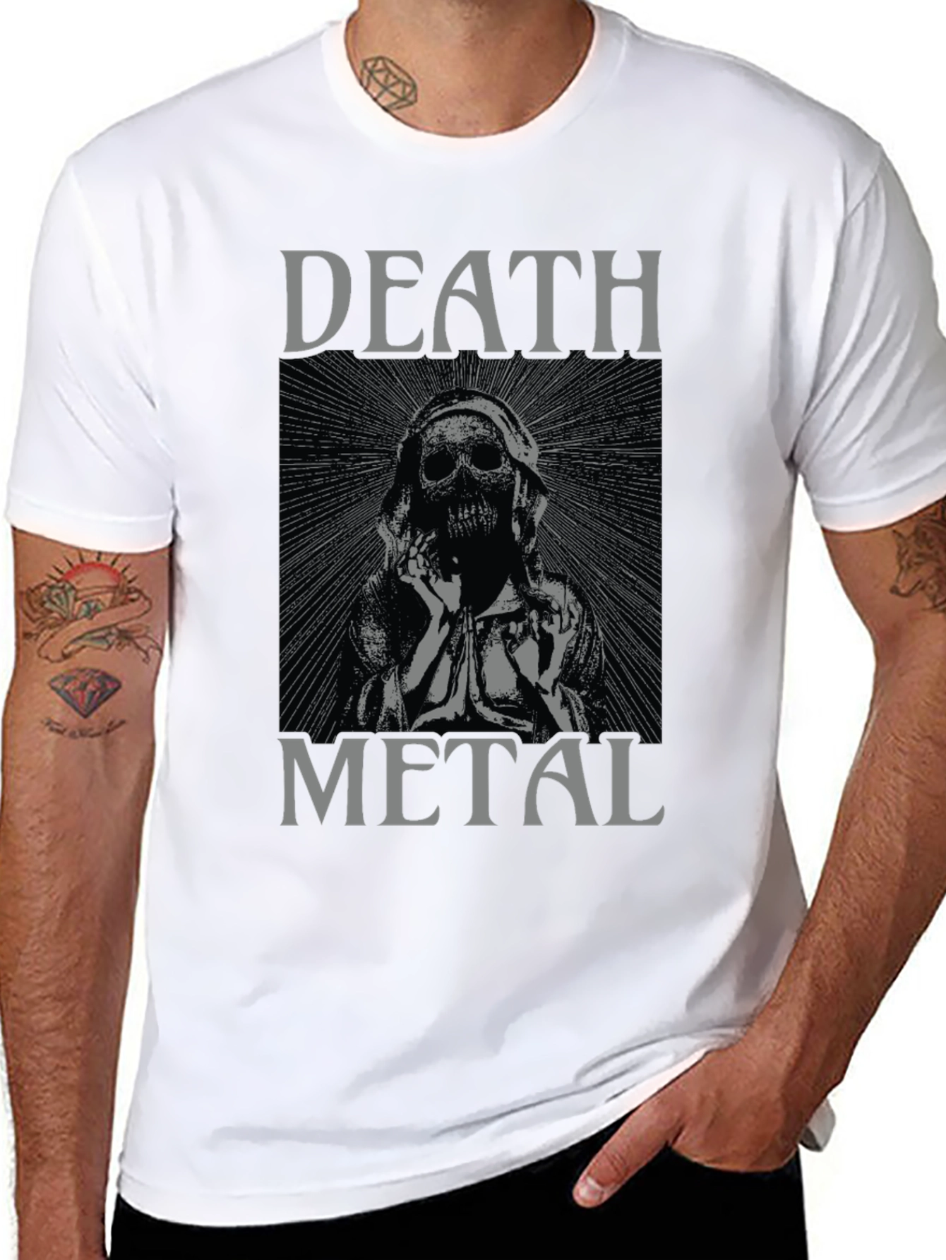 Death Metal Graphic Tee - Black Unisex T-Shirt
