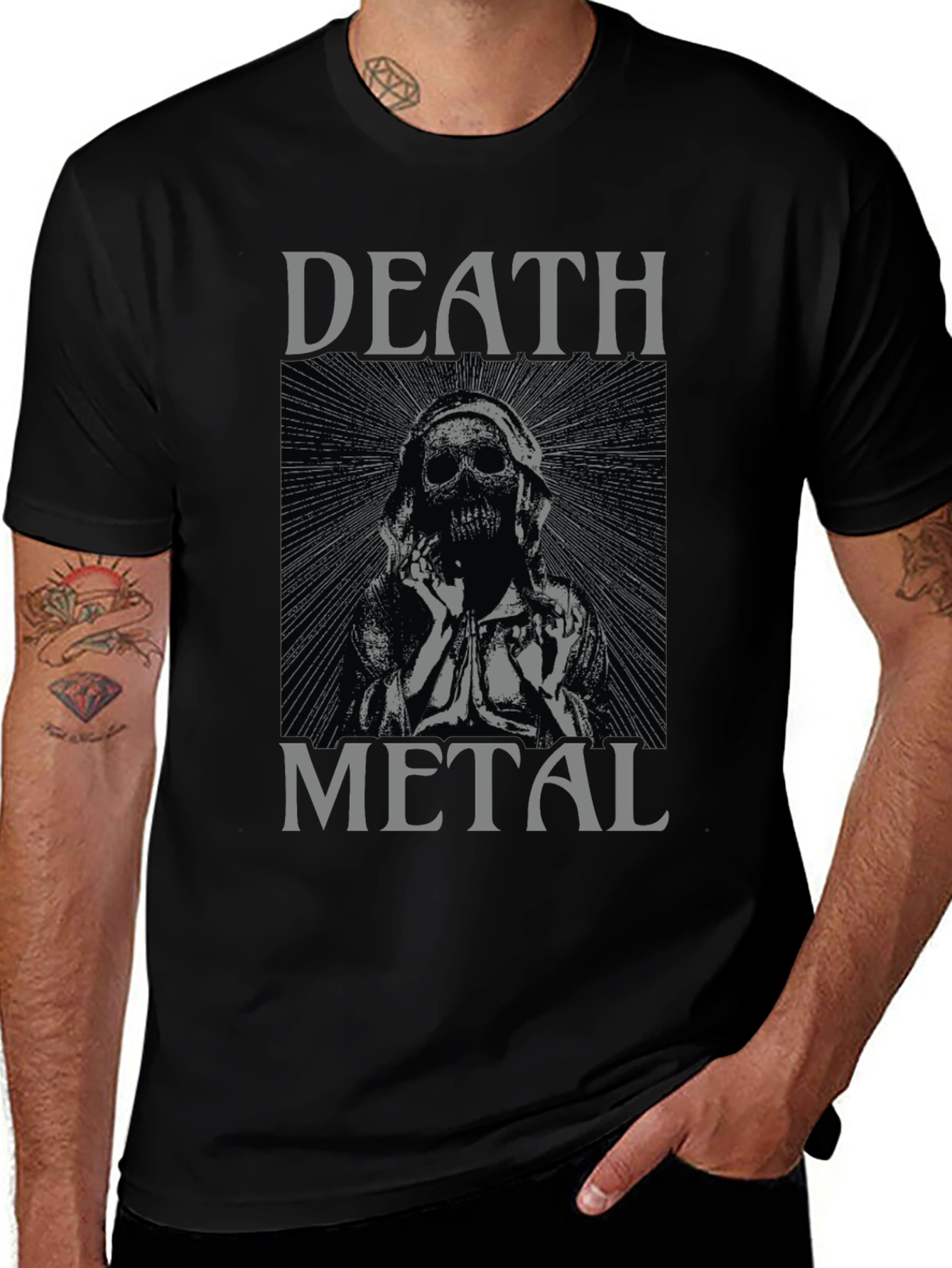 Death Metal Graphic Tee - Black Unisex T-Shirt