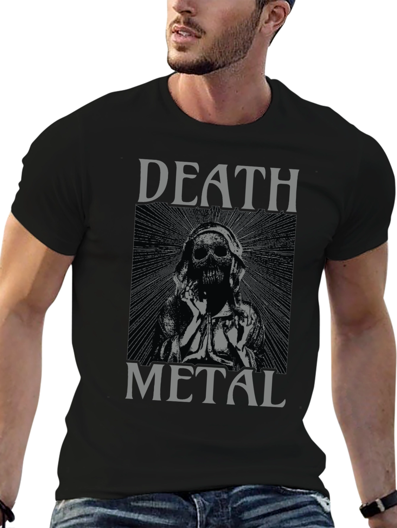 Death Metal Graphic Tee - Black Unisex T-Shirt