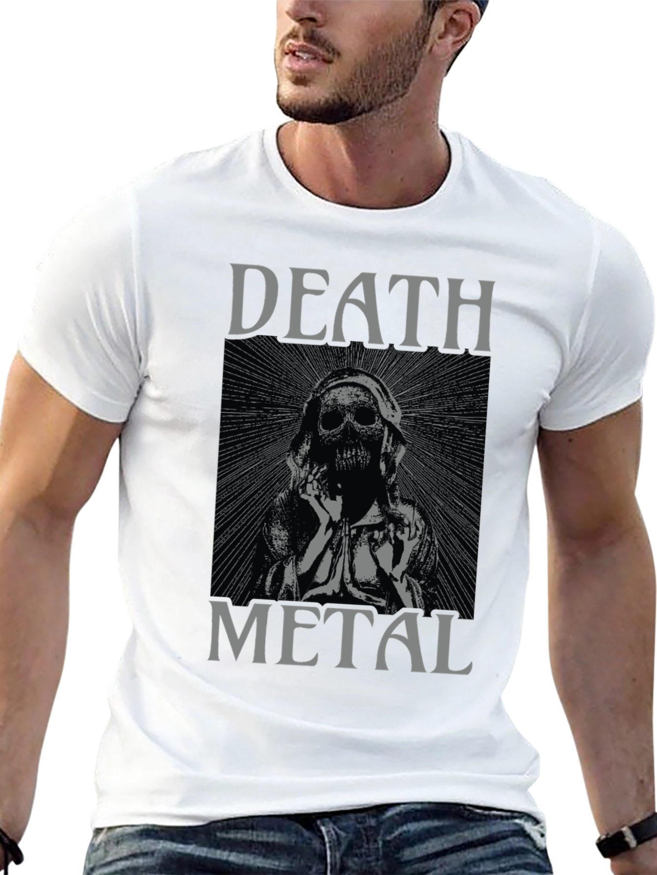 Death Metal Graphic Tee - Black Unisex T-Shirt
