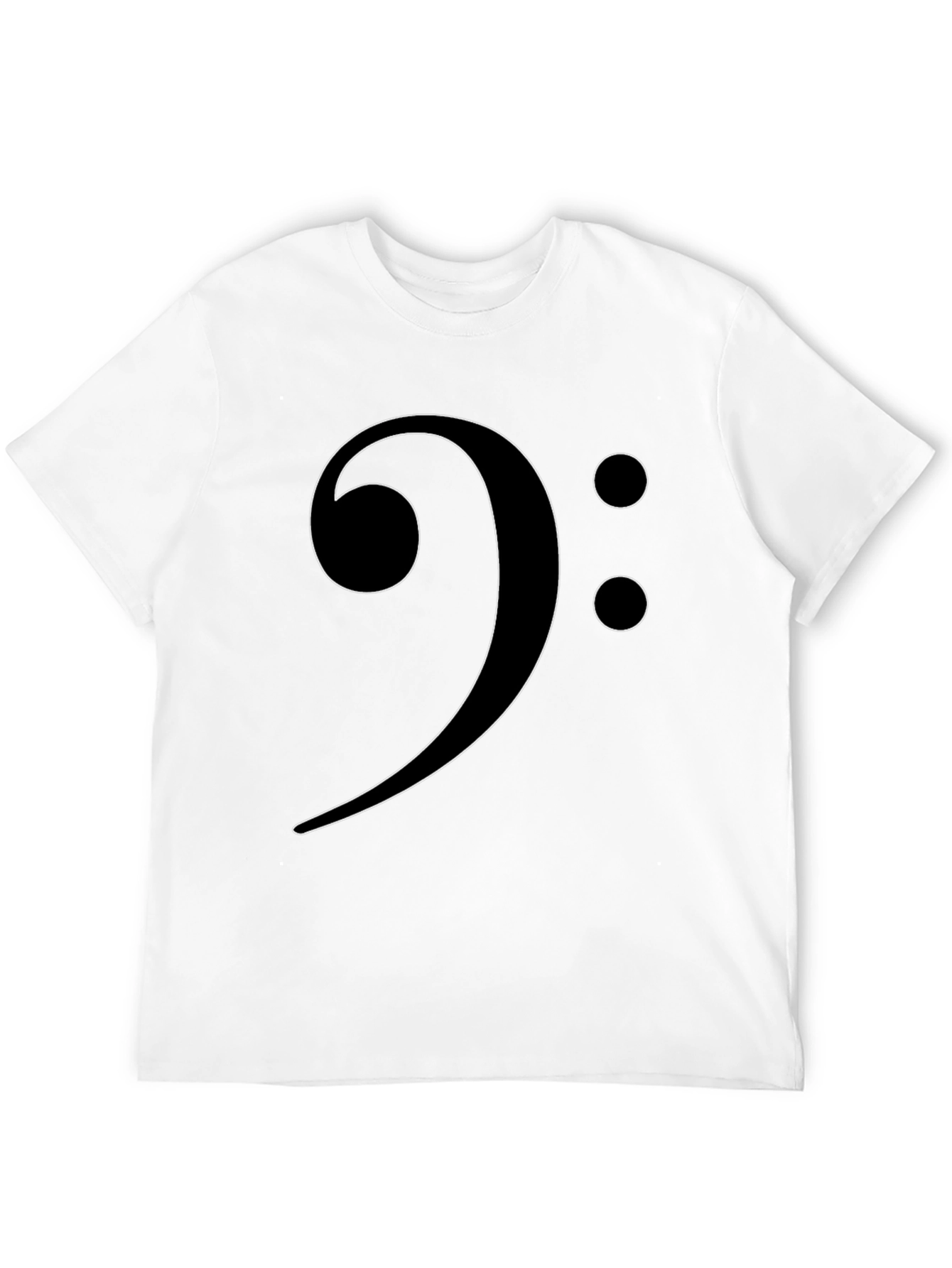 Bass Clef Graphic Tee - Music Lovers Black T-Shirt