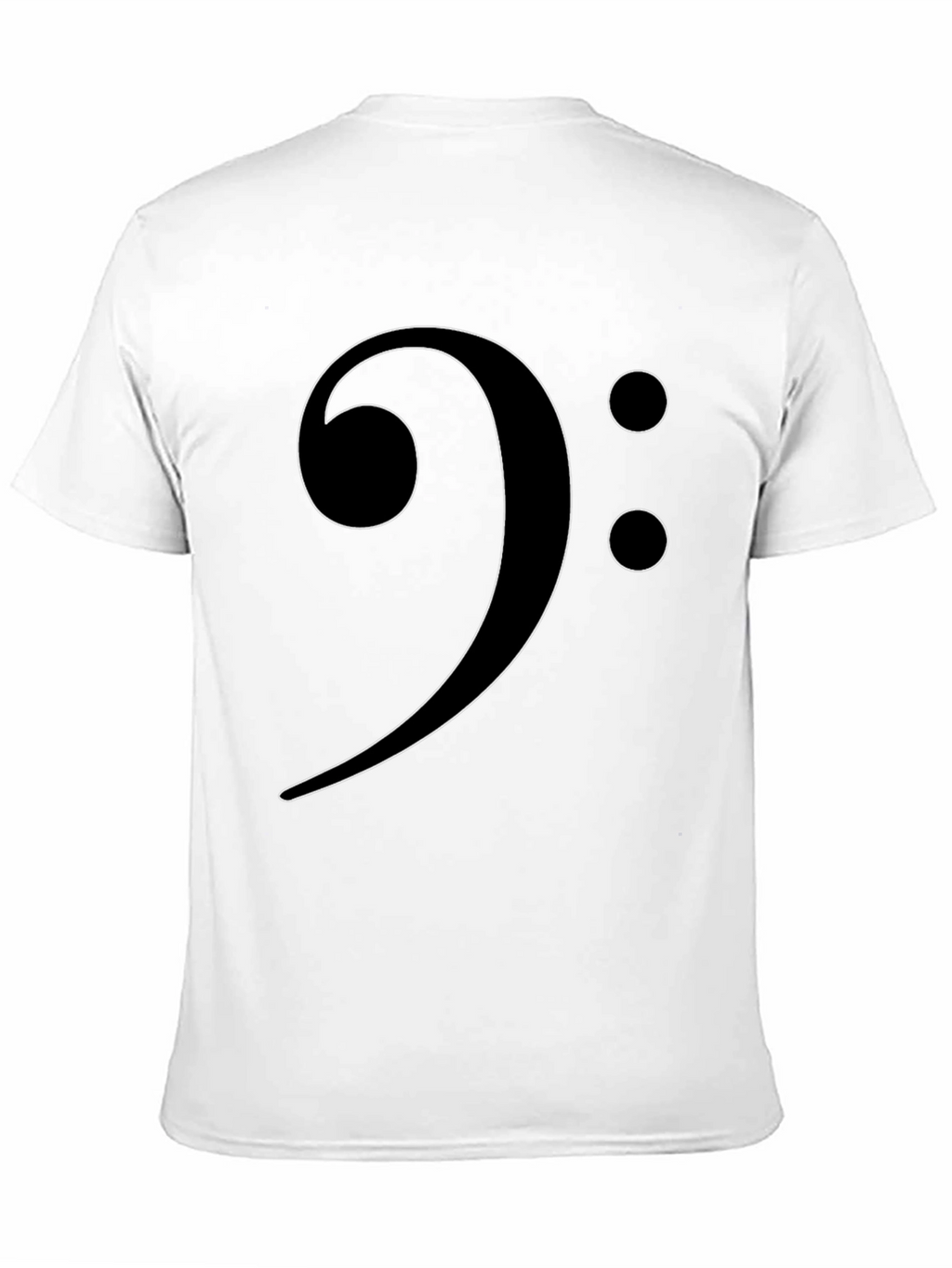 Bass Clef Graphic Tee - Music Lovers Black T-Shirt
