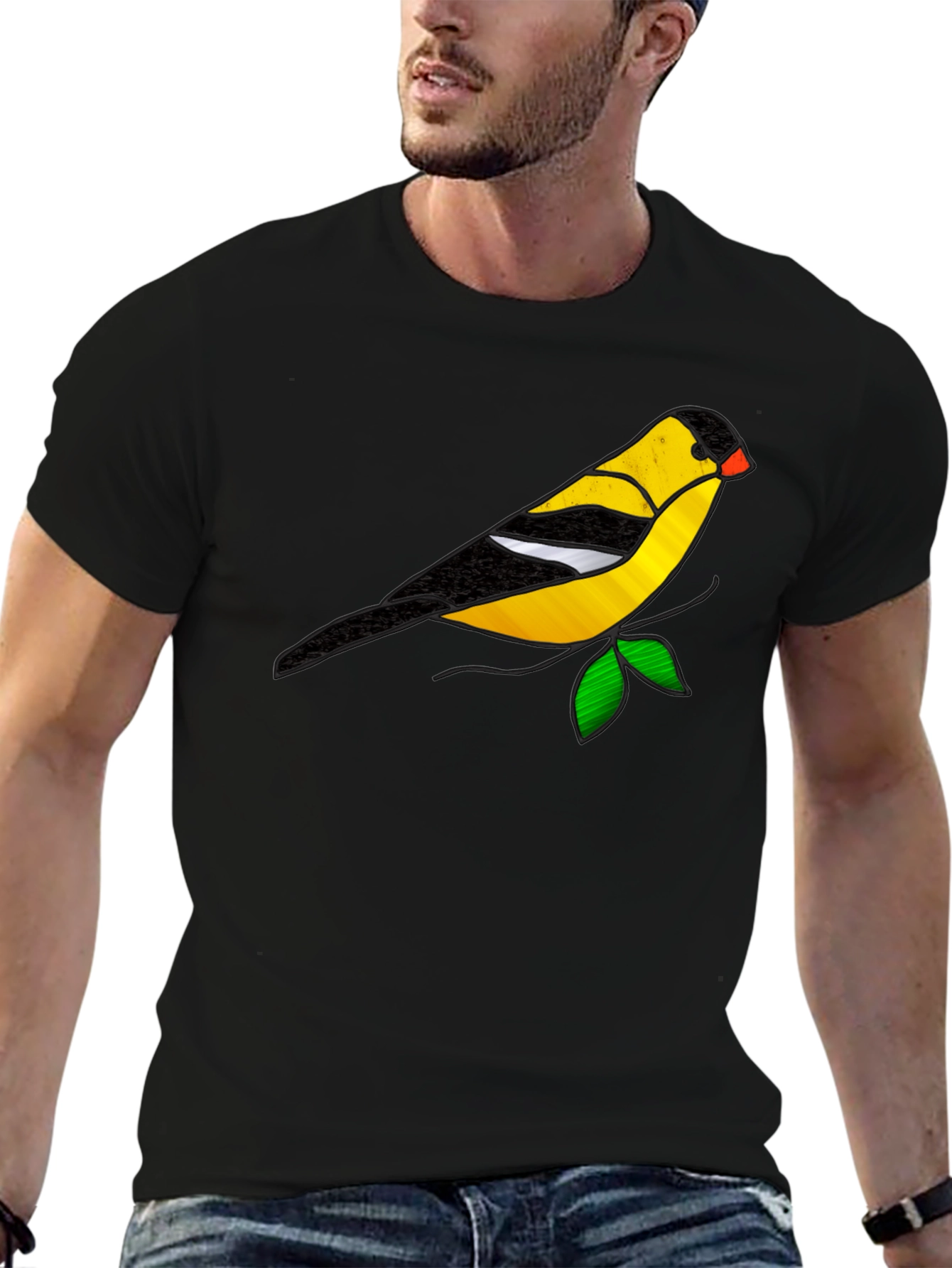 Goldfinch Graphic Tee - Black Unisex T-Shirt