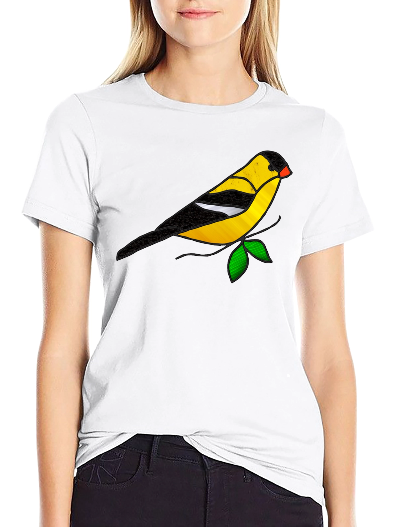 Goldfinch Graphic Tee - Black Unisex T-Shirt