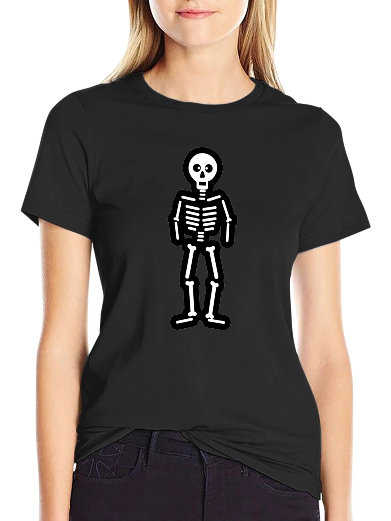Skeleton Graphic Black T-Shirt