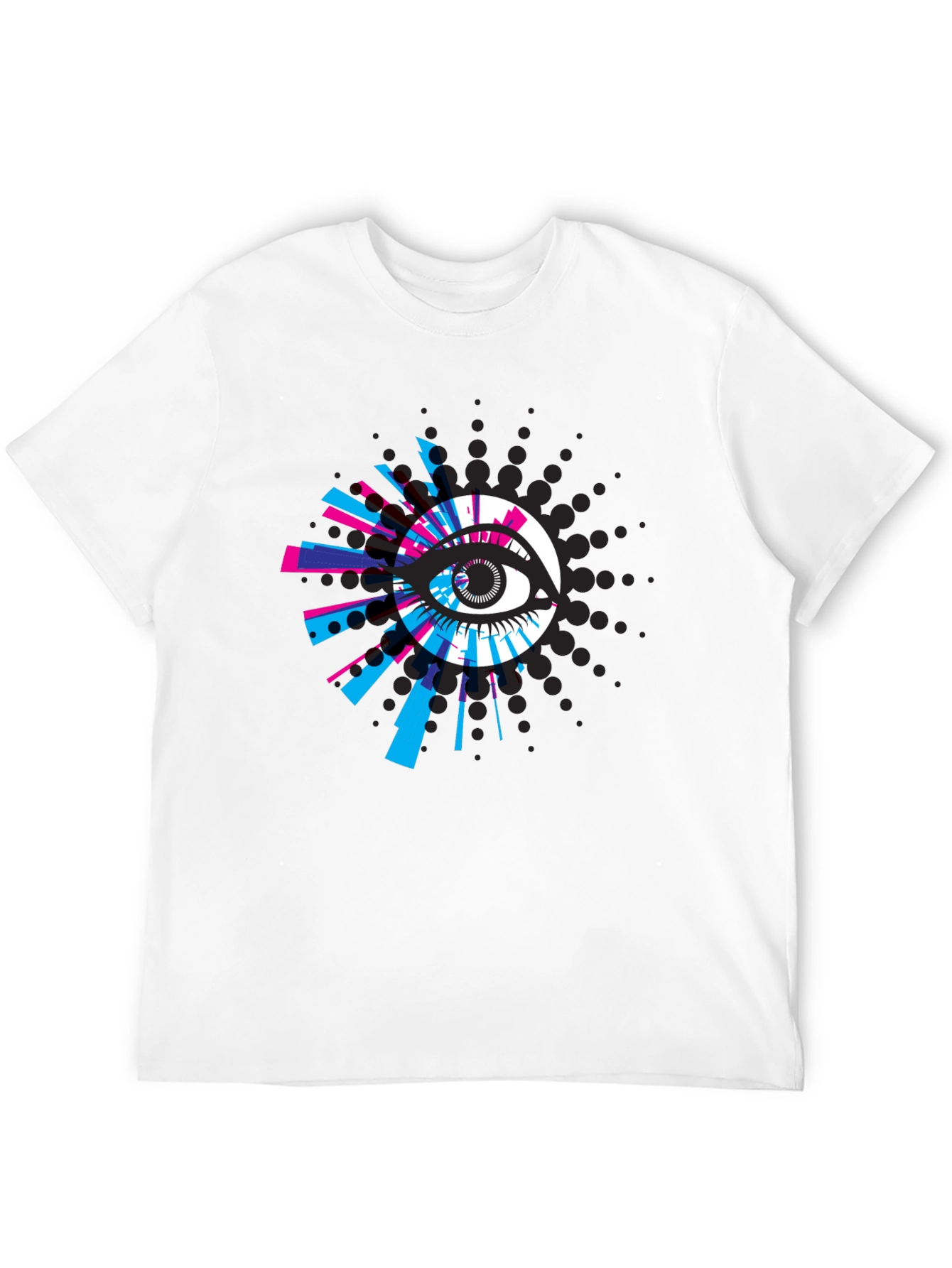 Eye-Catching Graphic Print Black T-Shirt