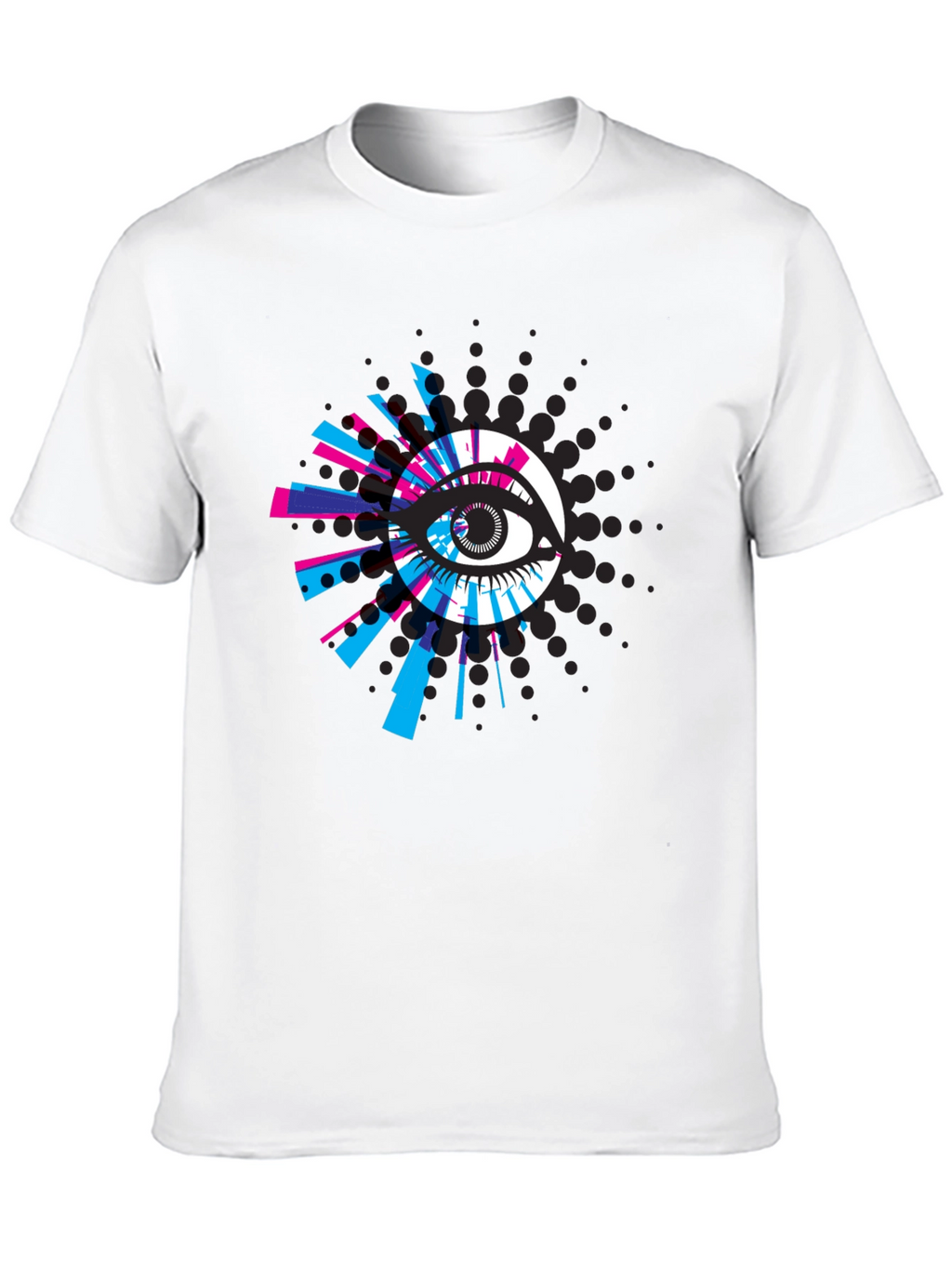 Eye-Catching Graphic Print Black T-Shirt