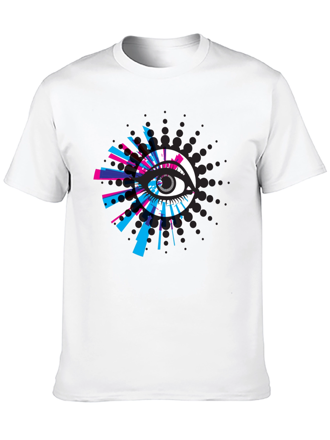 Eye-Catching Graphic Print Black T-Shirt