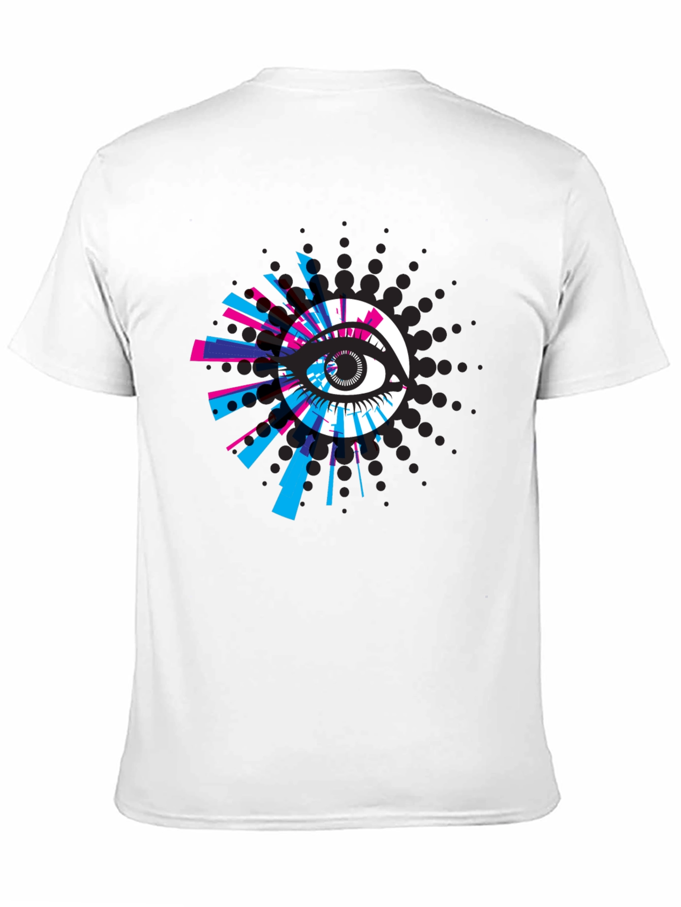 Eye-Catching Graphic Print Black T-Shirt