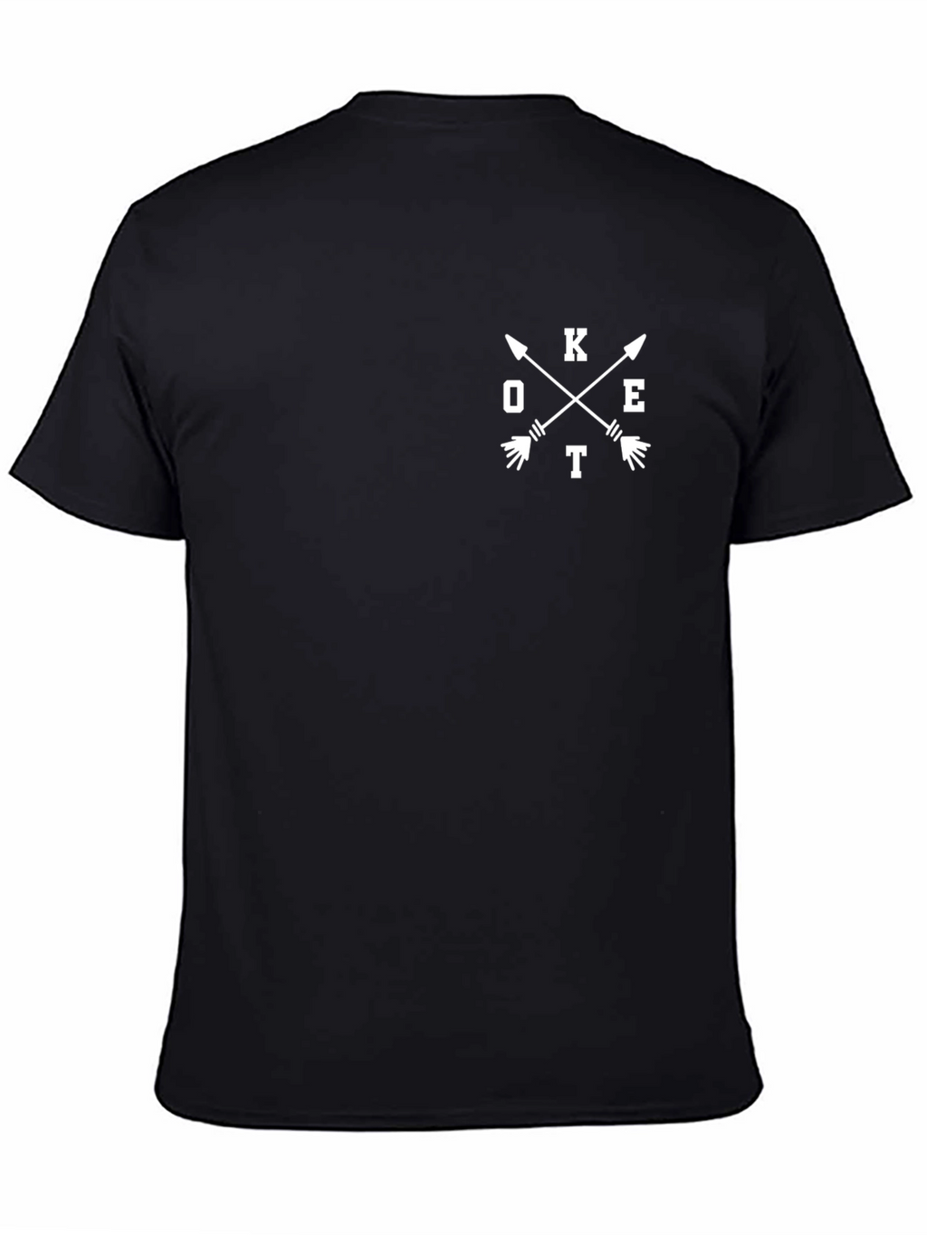 Mens Arrow Graphic Tee - Casual Cotton Blend Top