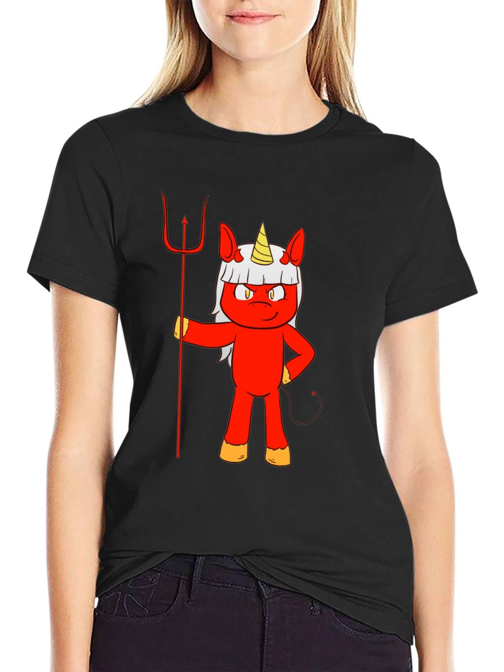 Devil Unicorn Graphic T-Shirt