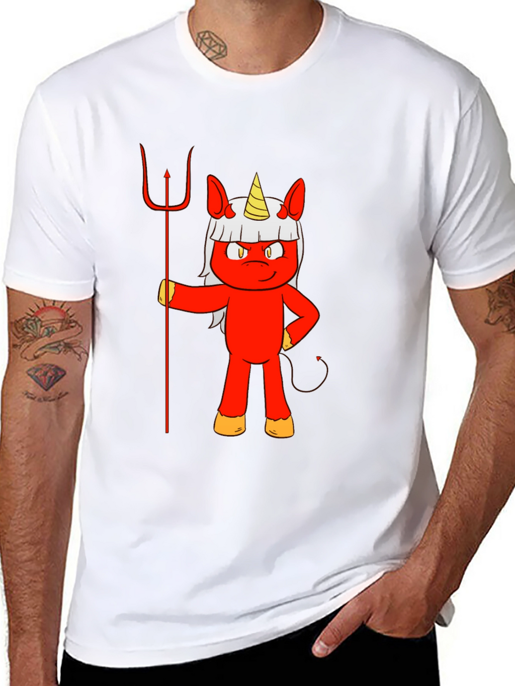 Devil Unicorn Graphic T-Shirt