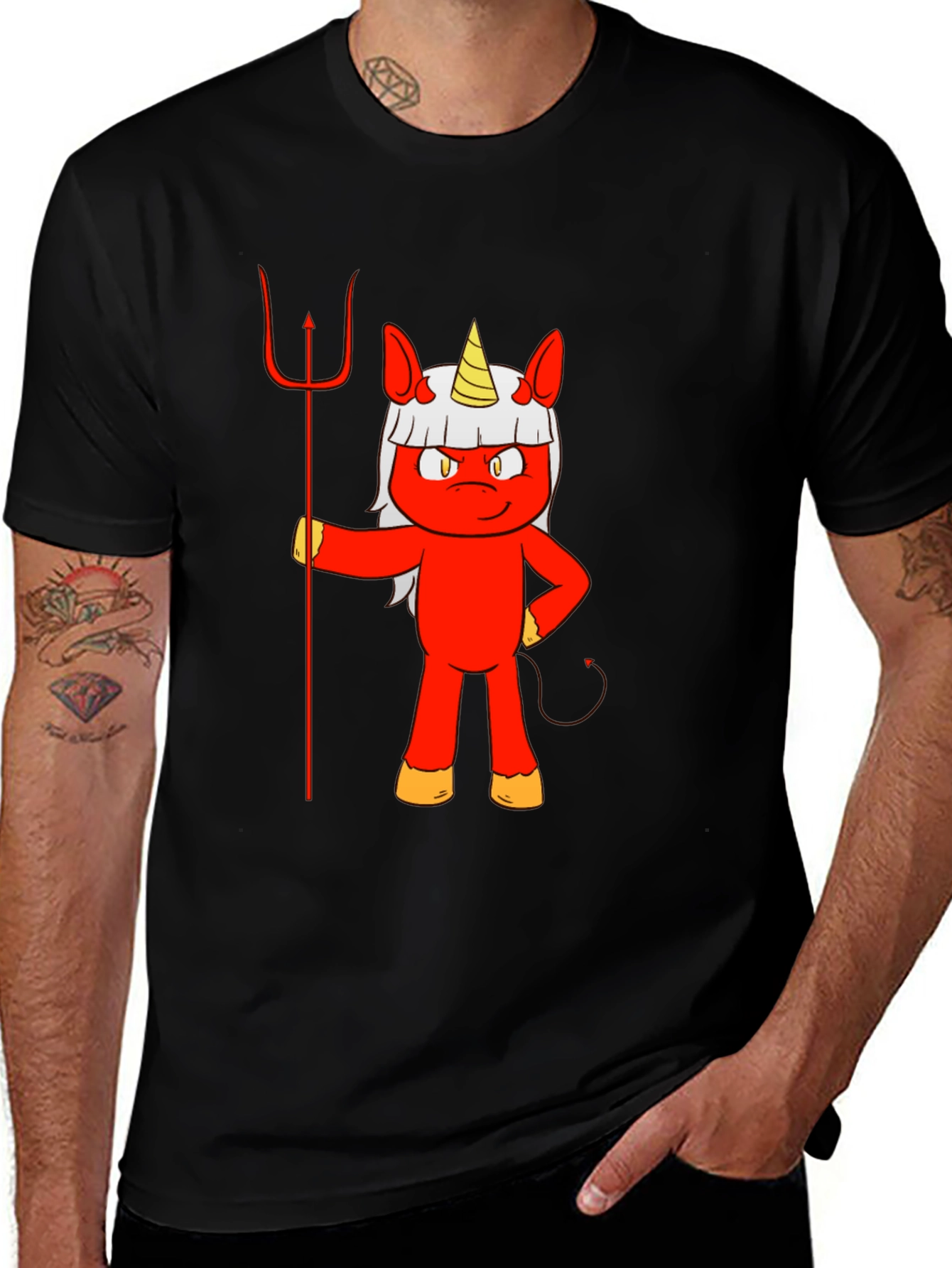 Devil Unicorn Graphic T-Shirt