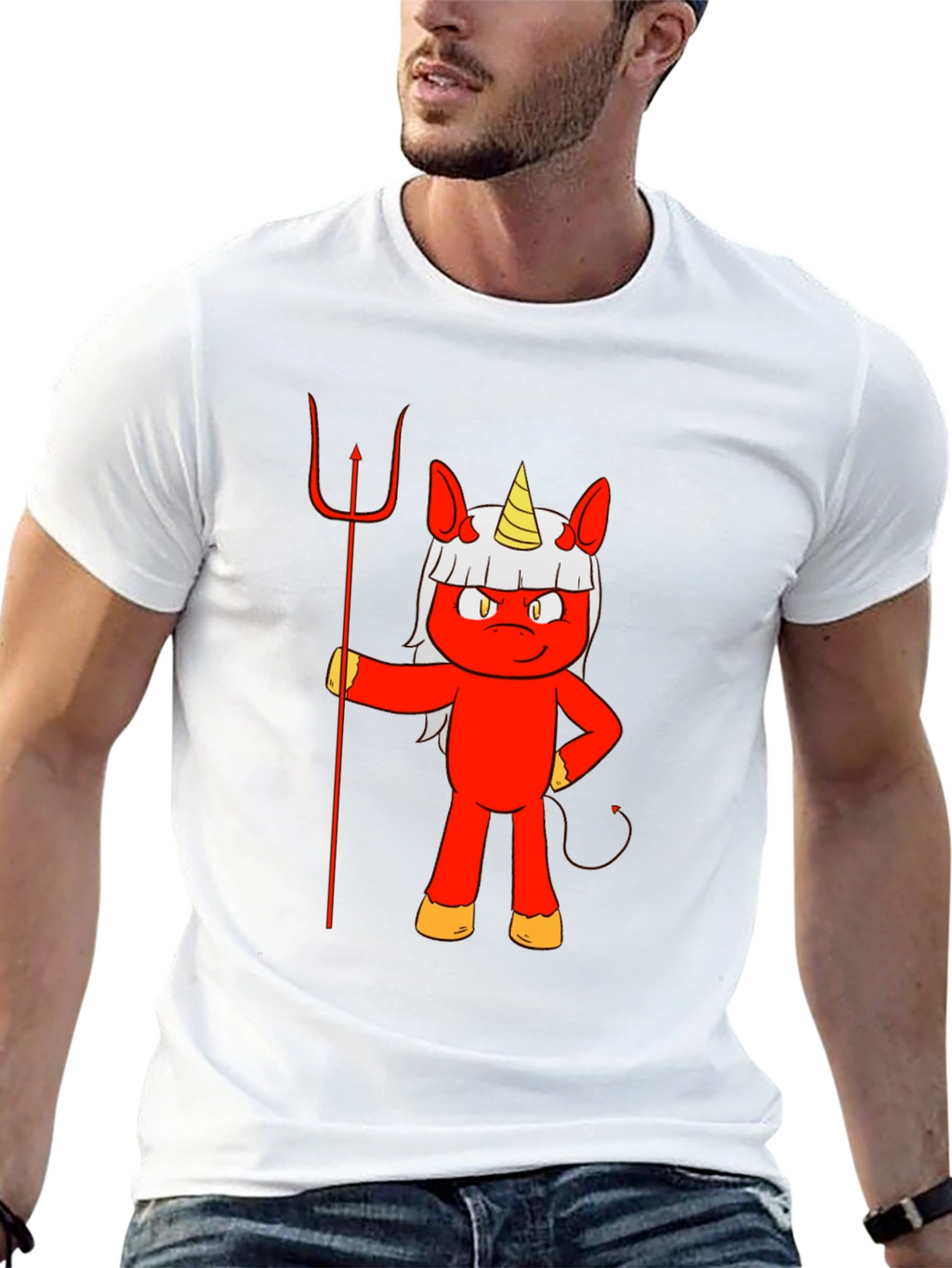 Devil Unicorn Graphic T-Shirt