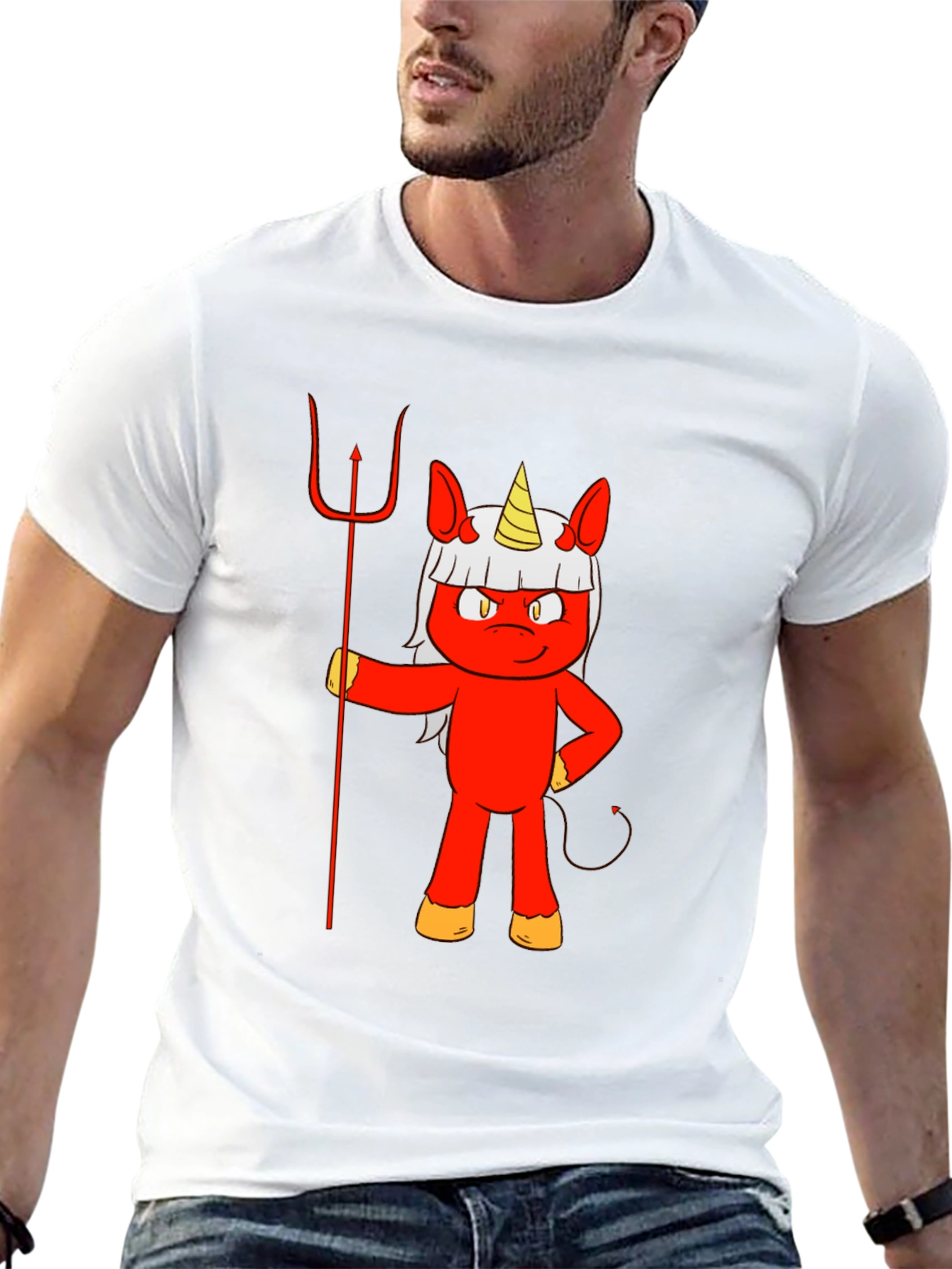 Devil Unicorn Graphic T-Shirt