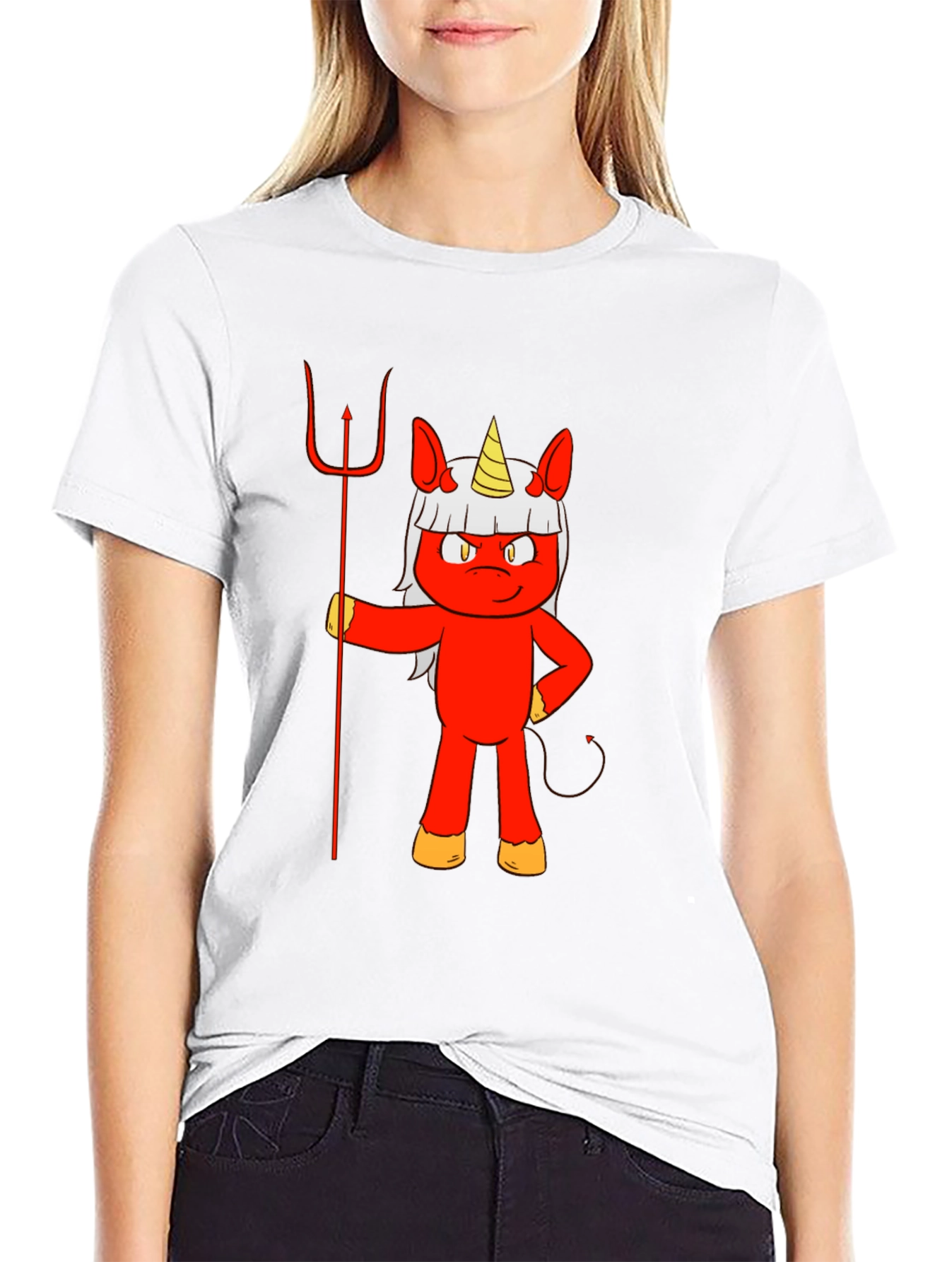 Devil Unicorn Graphic T-Shirt