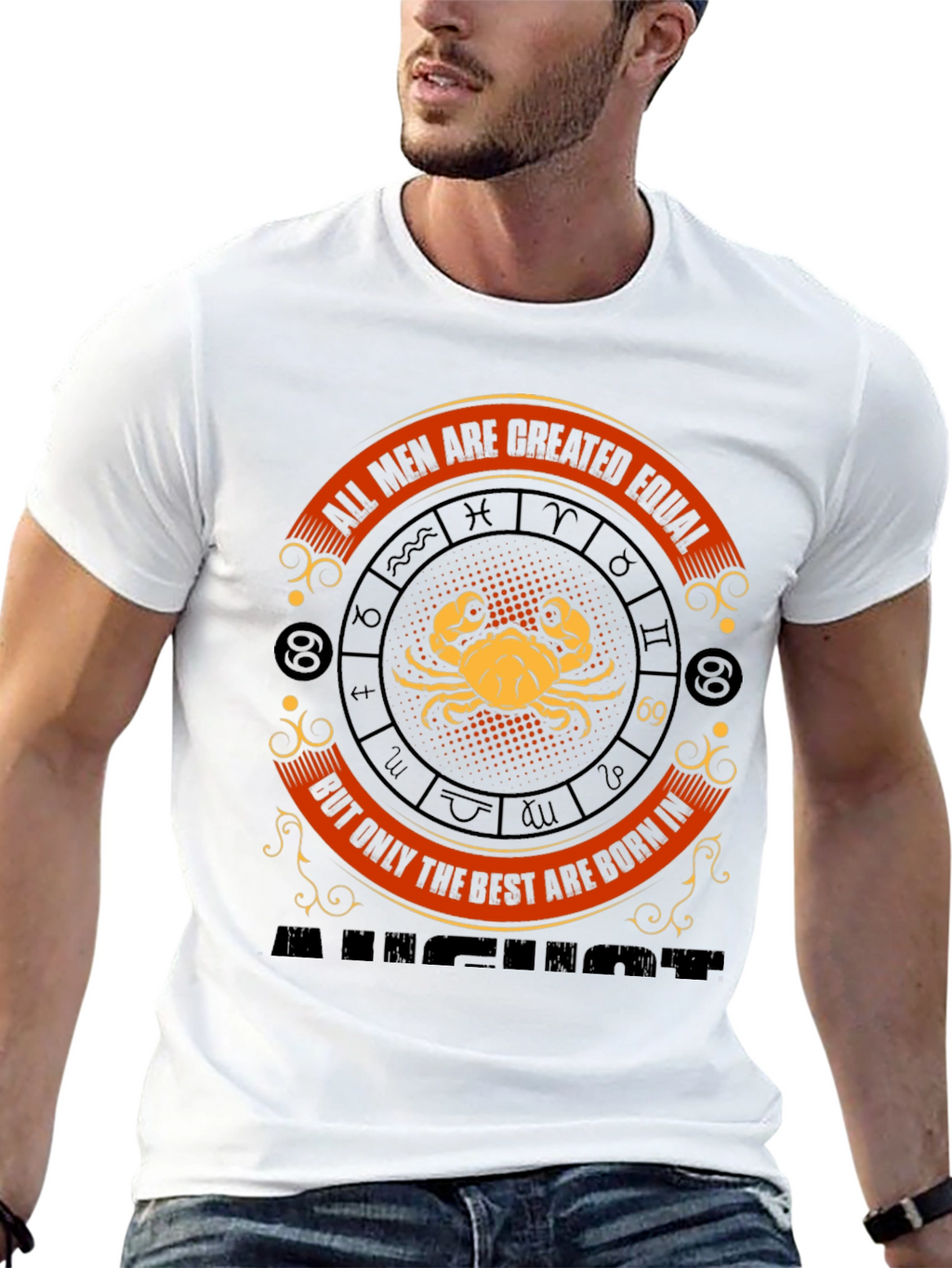 Cancer Zodiac T-Shirt - All Men Are Created Equal