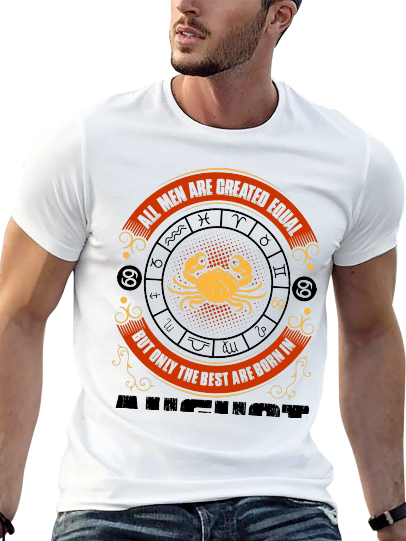 Cancer Zodiac T-Shirt - All Men Are Created Equal