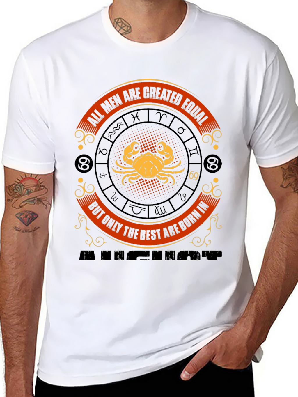 Cancer Zodiac T-Shirt - All Men Are Created Equal