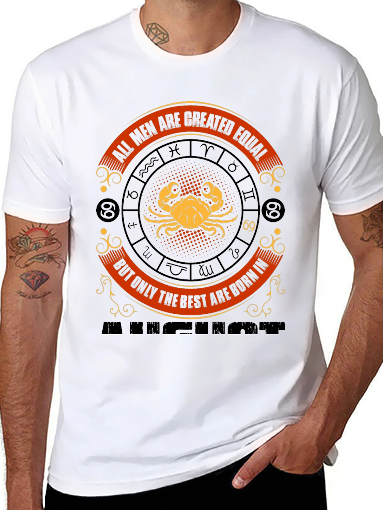 Cancer Zodiac T-Shirt - All Men Are Created Equal