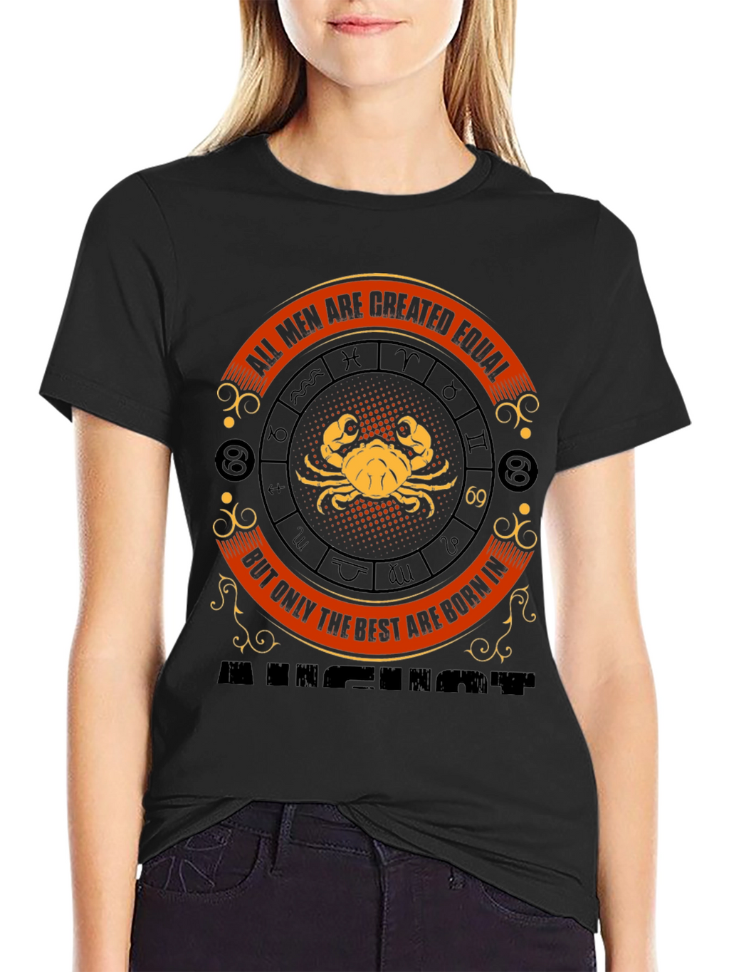 Cancer Zodiac T-Shirt - All Men Are Created Equal