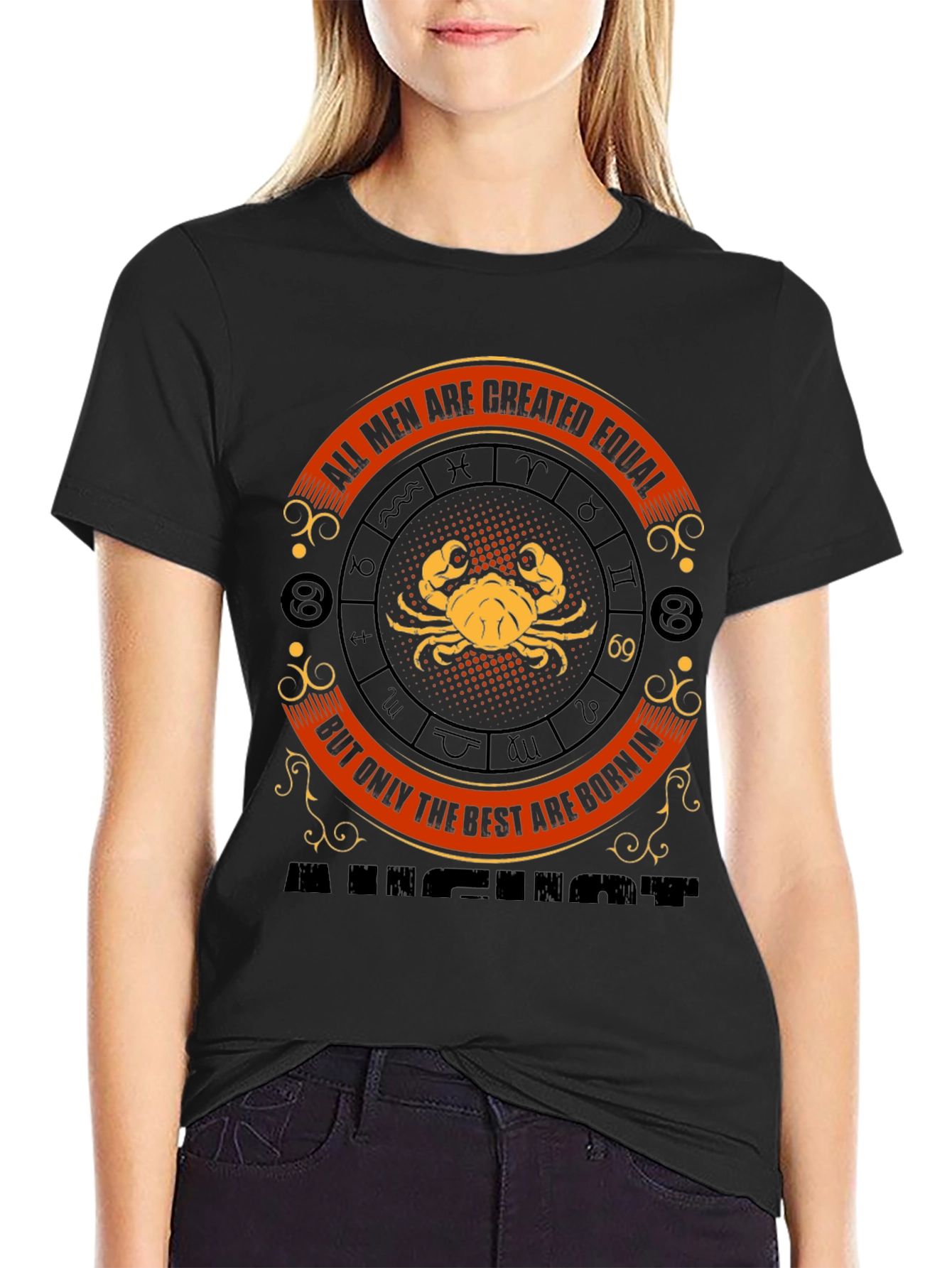 Cancer Zodiac T-Shirt - All Men Are Created Equal