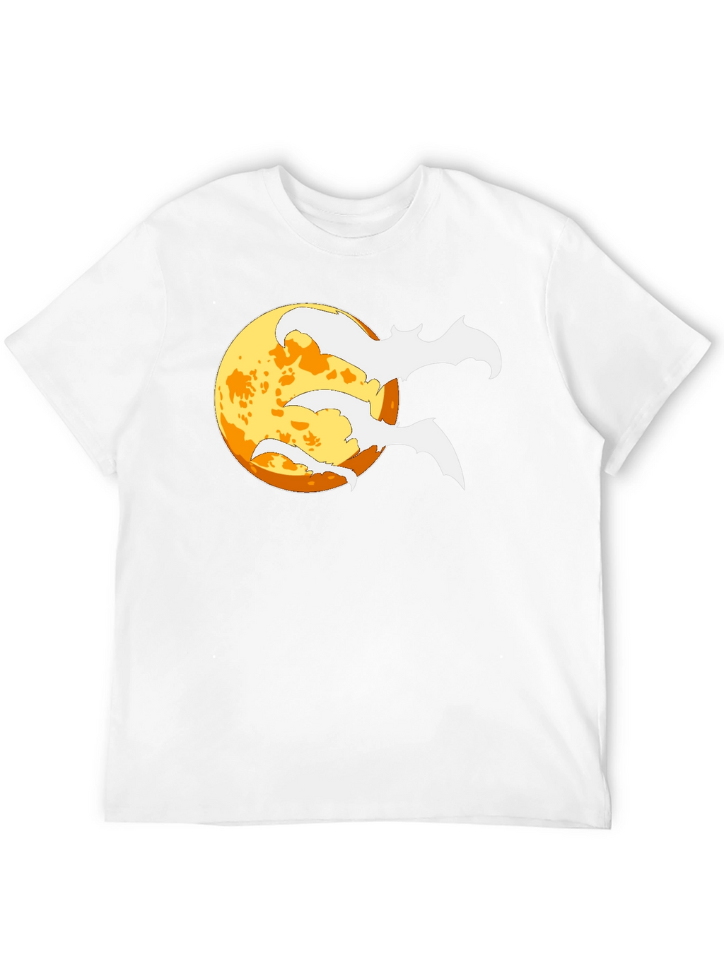 Halloween Bat Moon Black T-Shirt