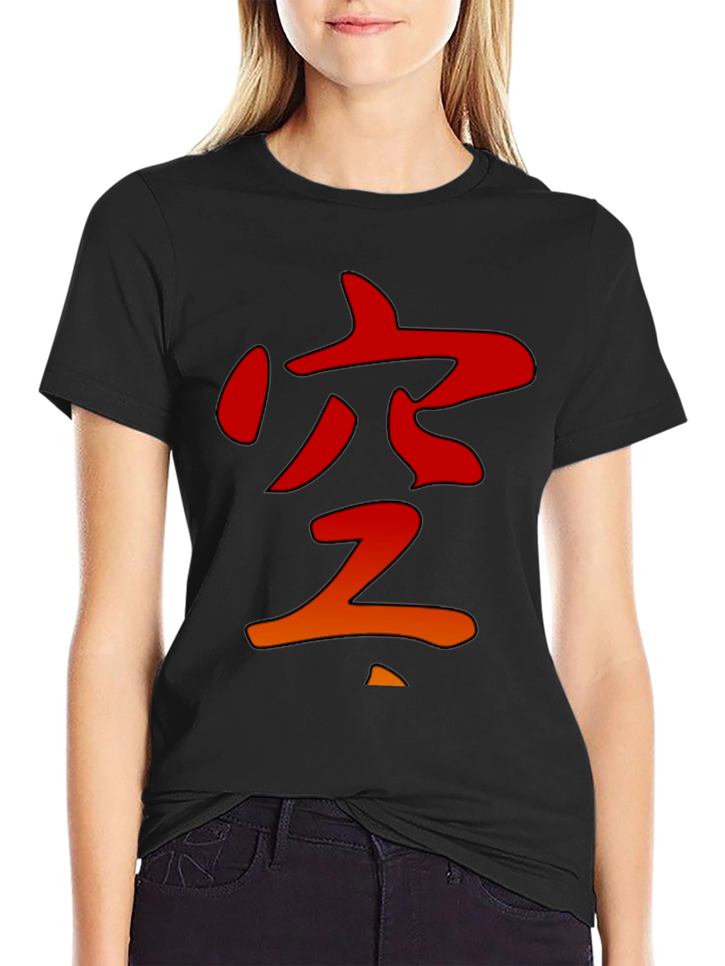 Japanese Kanji Graphic Tee - Stylish Black T-Shirt