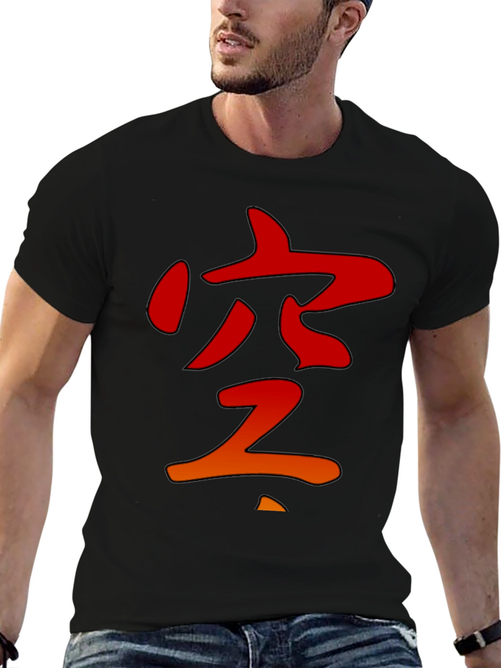 Japanese Kanji Graphic Tee - Stylish Black T-Shirt