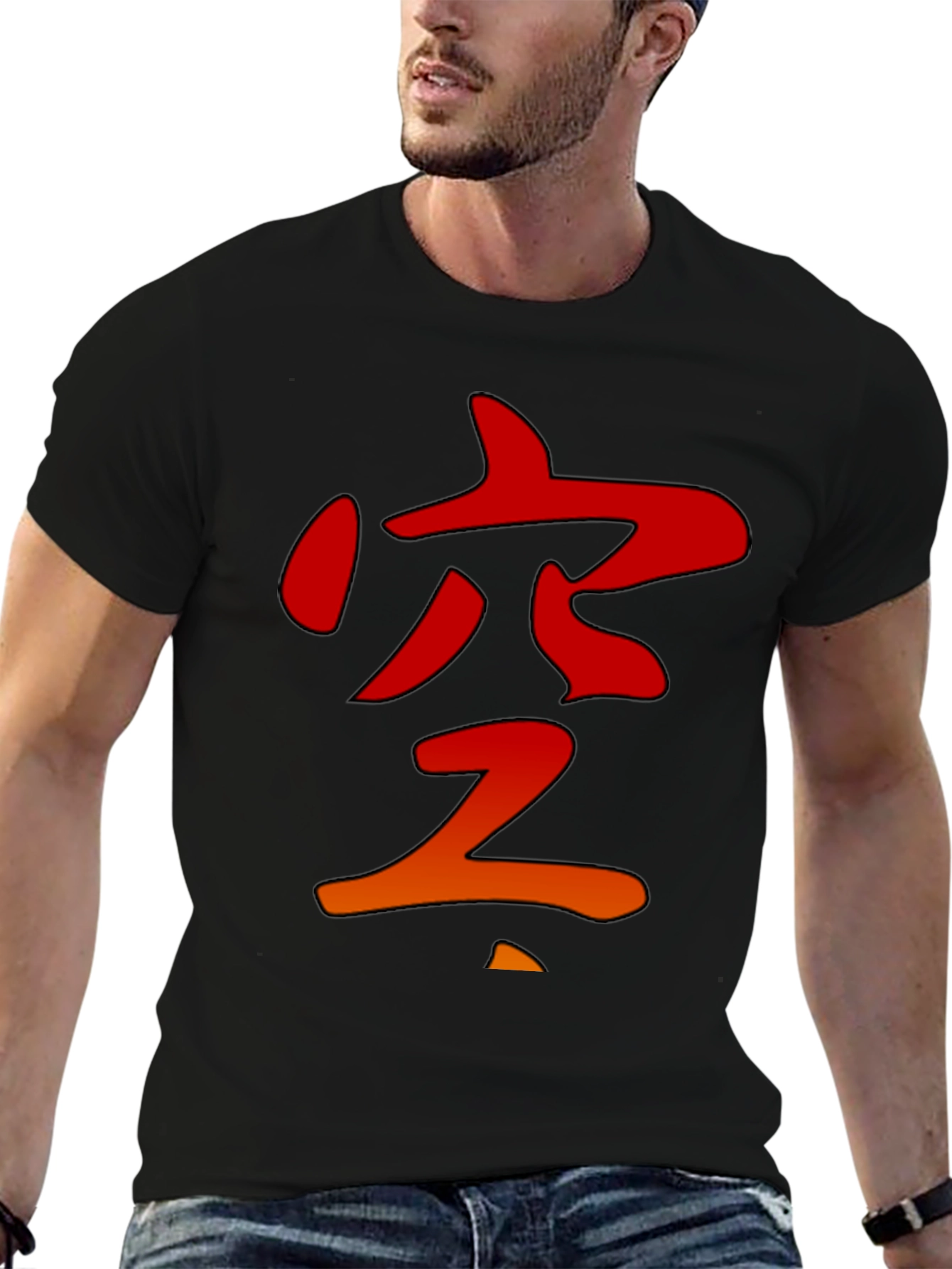 Japanese Kanji Graphic Tee - Stylish Black T-Shirt