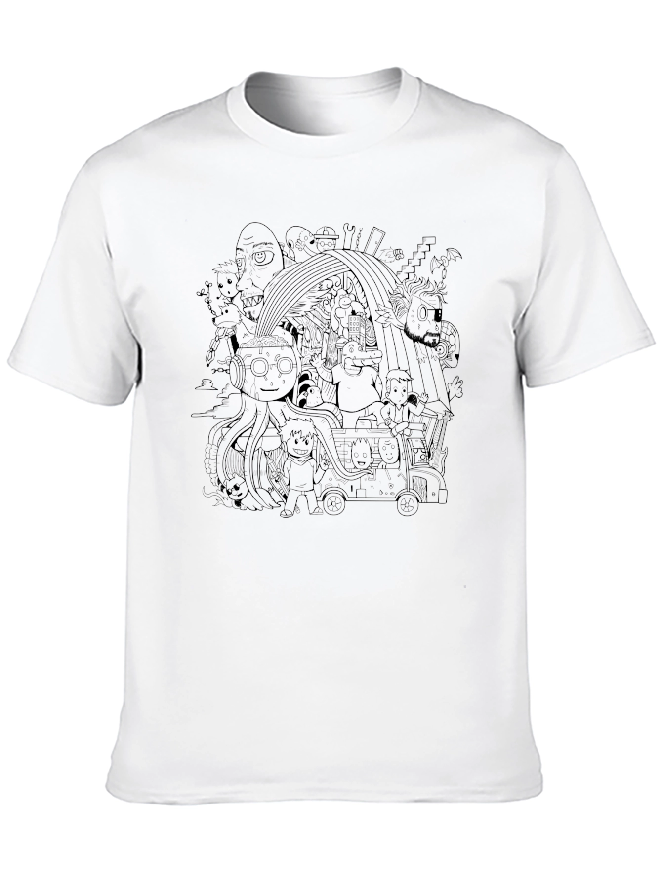 Doodle Graphic Print T-Shirt