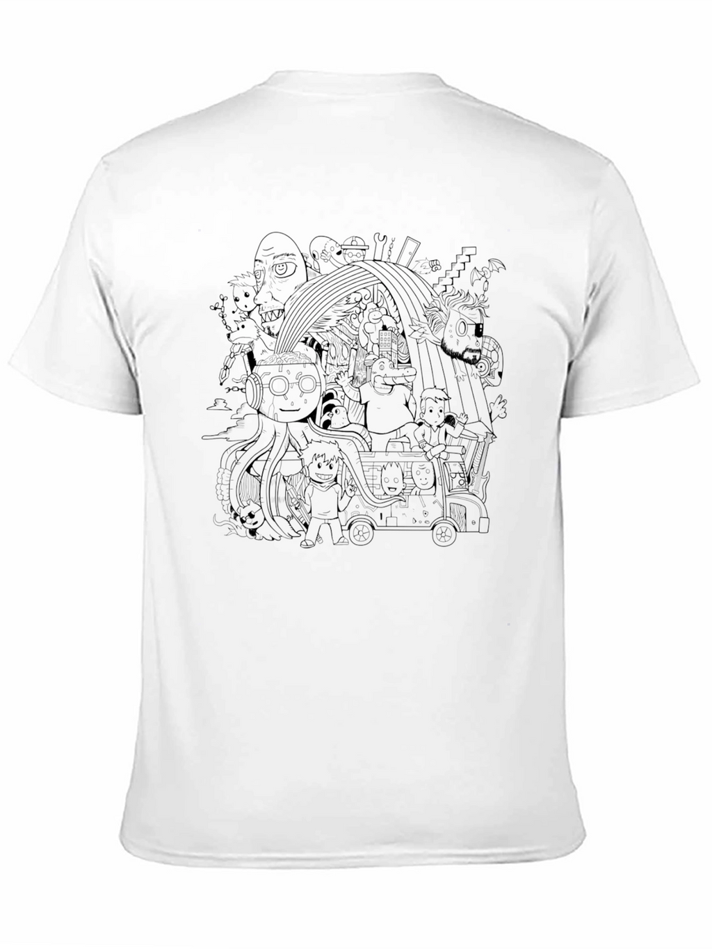 Doodle Graphic Print T-Shirt
