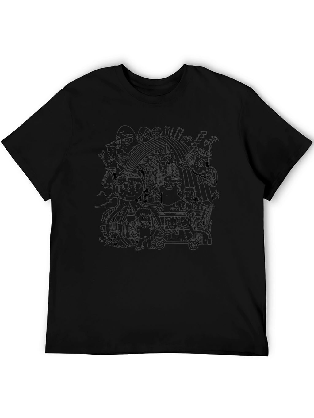 Doodle Graphic Print T-Shirt